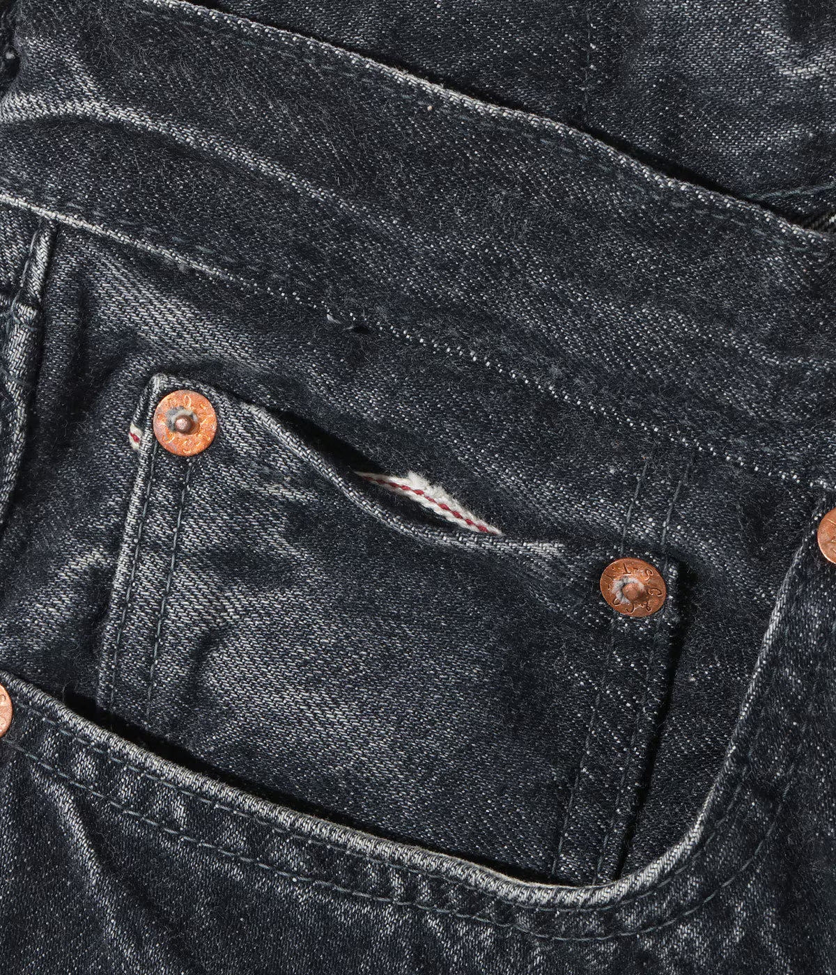 SUGAR CANE / Lot No. SC42460H / 14.25oz. BLACK DENIM 1947 HARD WASH MODEL (REGULAR STRAIGHT)