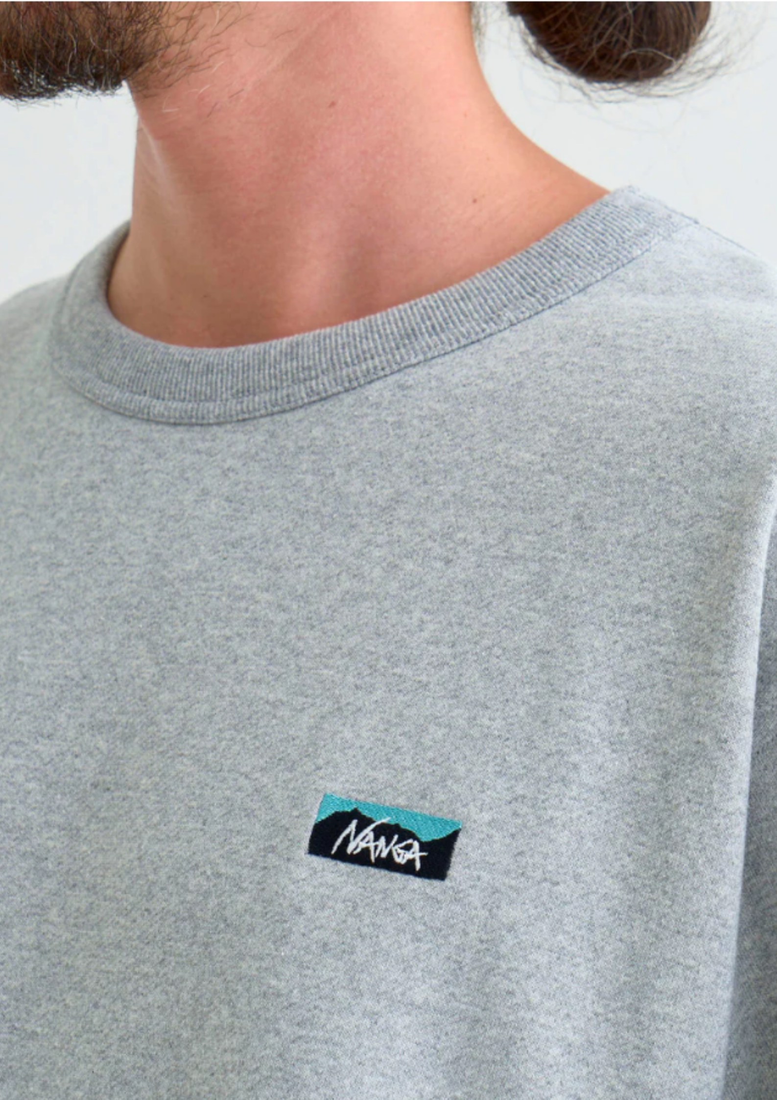 NANGA / ECO HYBRID MINI BOX LOGO EMBROIDERY SWEATSHIRT