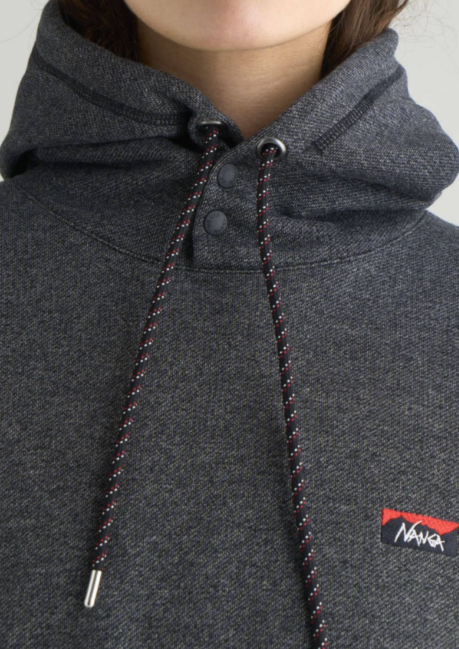 NANGA / ECO HYBRID MINI BOX LOGO EMBROIDERY SWEAT HOODIE