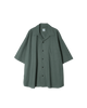 ARMY TWILL / Cotton Linen Slab Big Half Sleeve Shirt