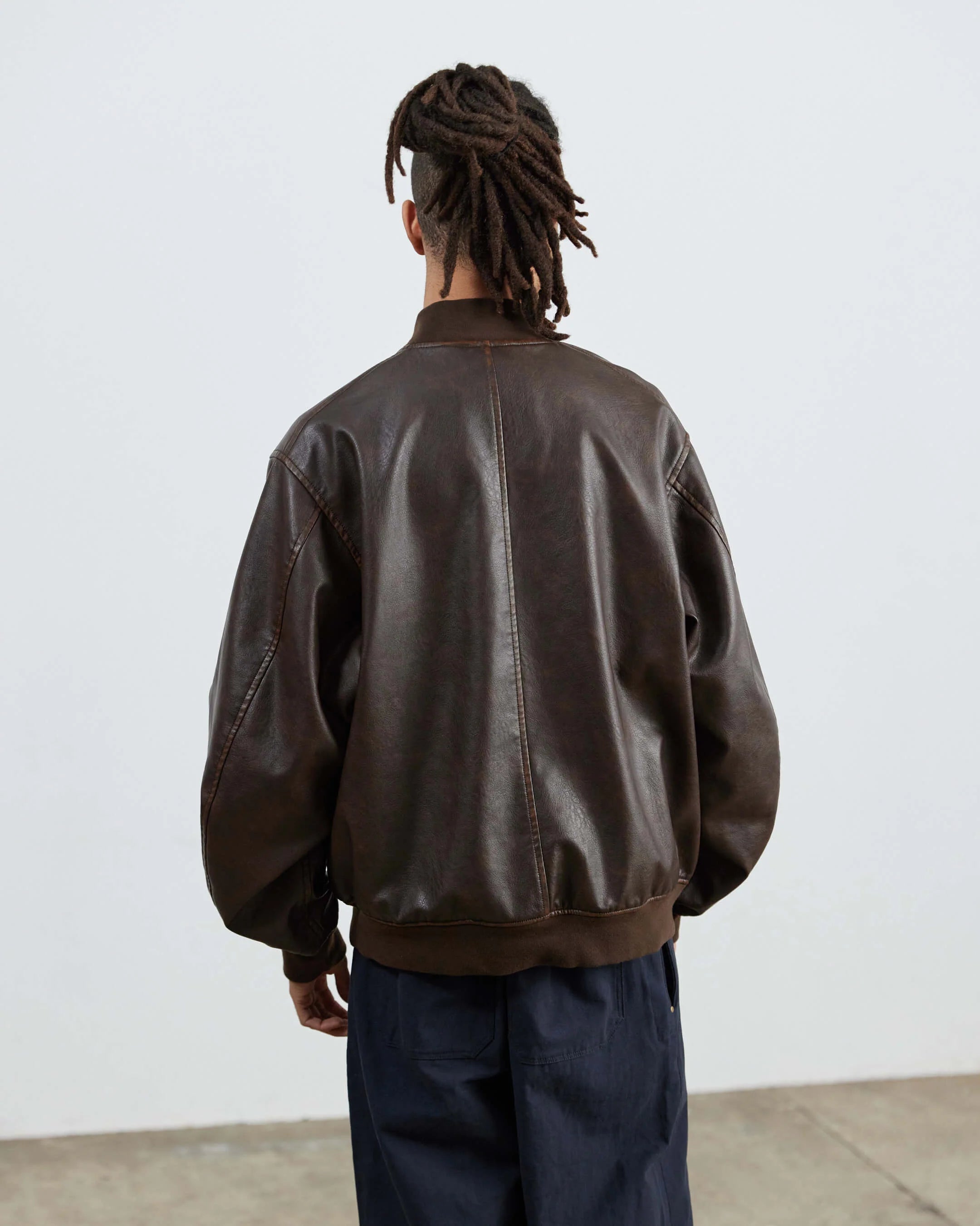 ARMY TWILL / Vegan Leather Blouson