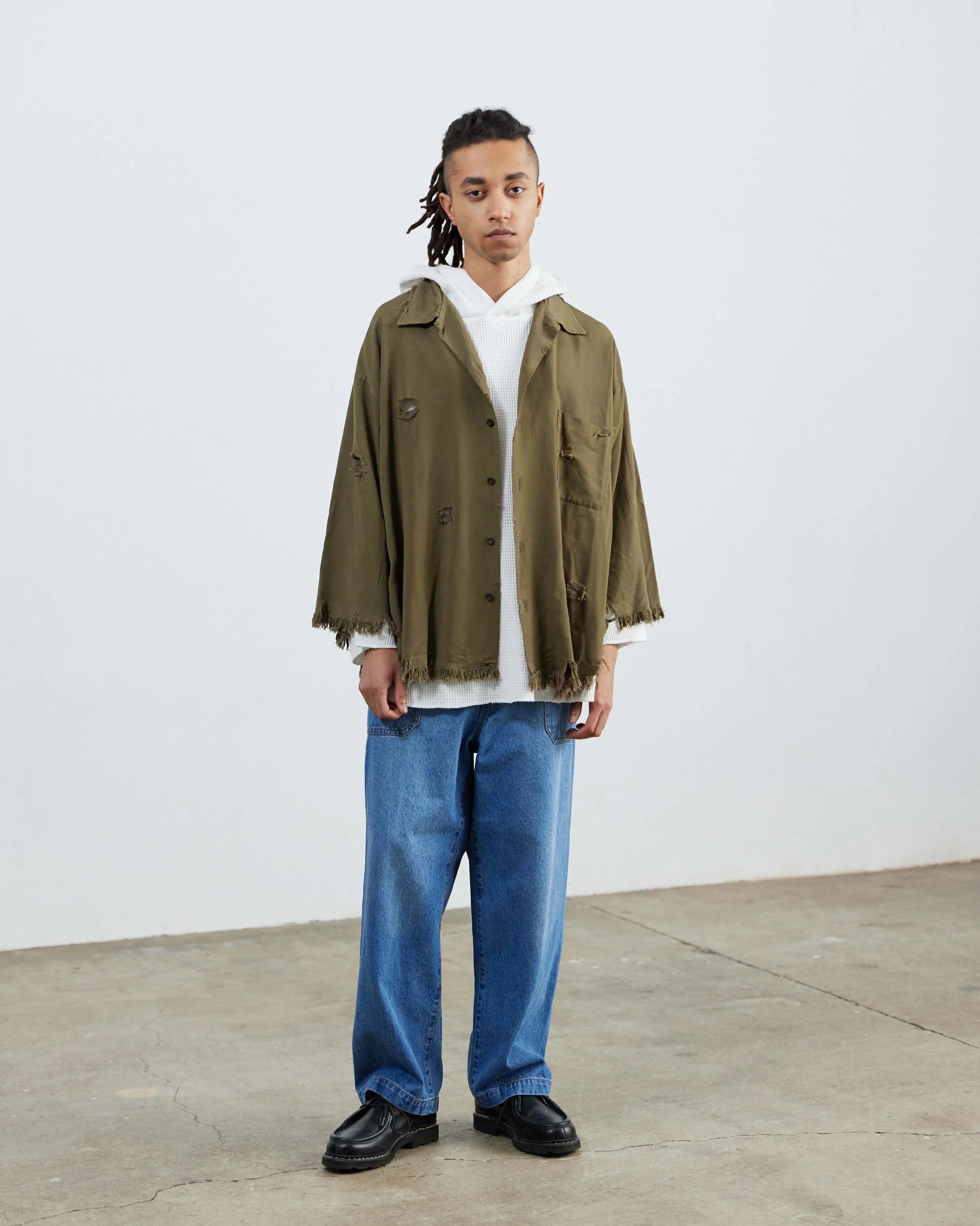 ARMY TWILL / Damage Soft Twill Shirt