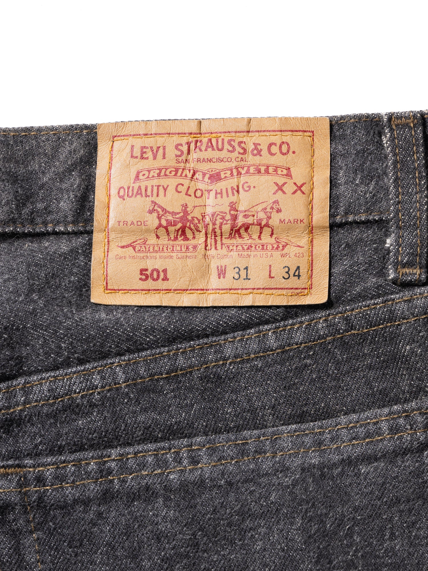 FJ select / LEVI'S 501 MADE IN USA / 先染ブラックデニム 1