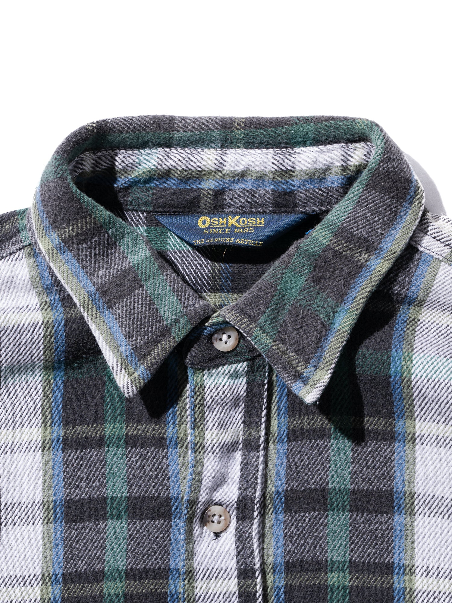 FJ select / OSHKOSH / GREENチェックワークシャツ