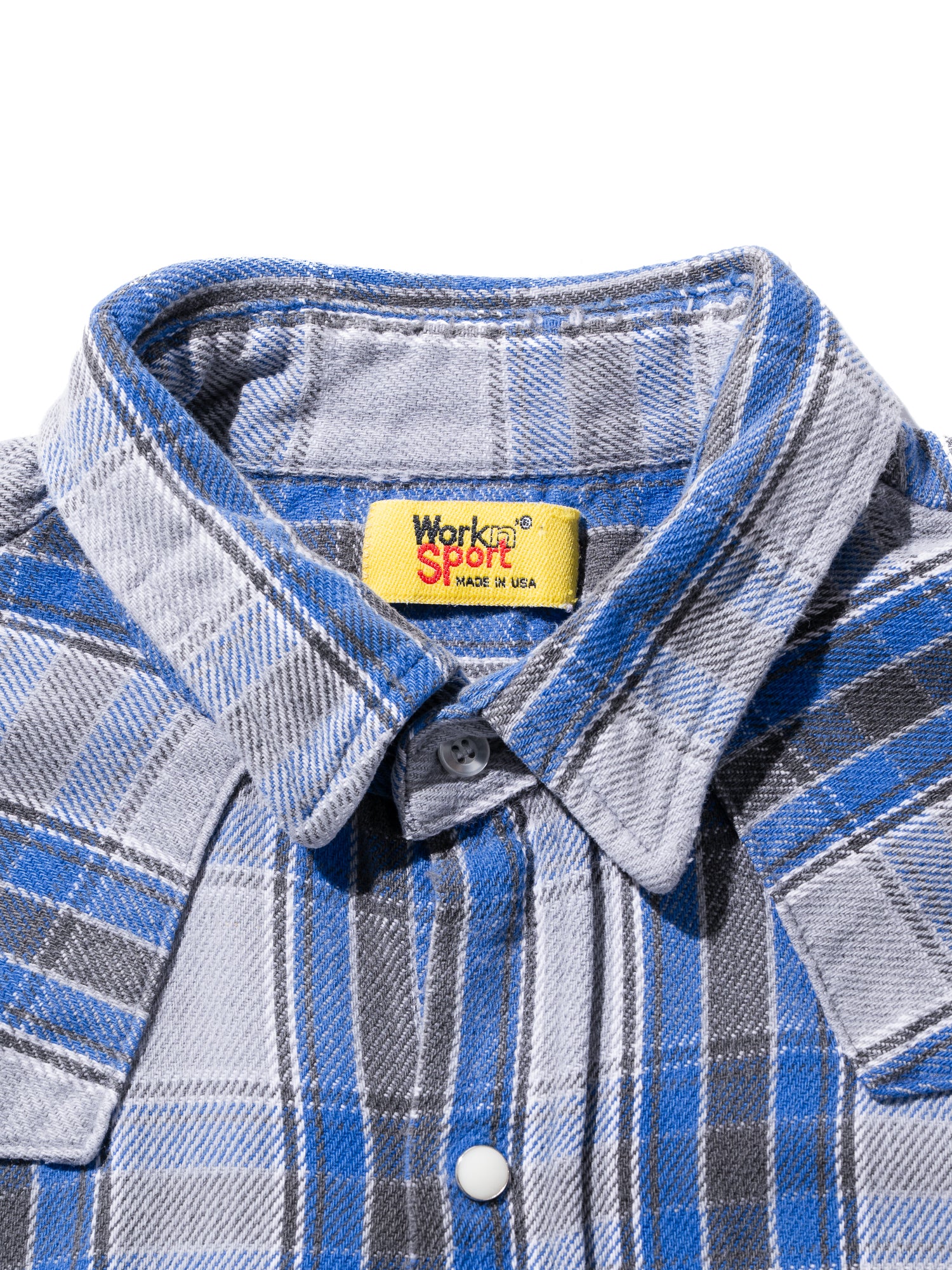 FJ select / WORKN SPORT / BLUEチェックウエスタンネルシャツ