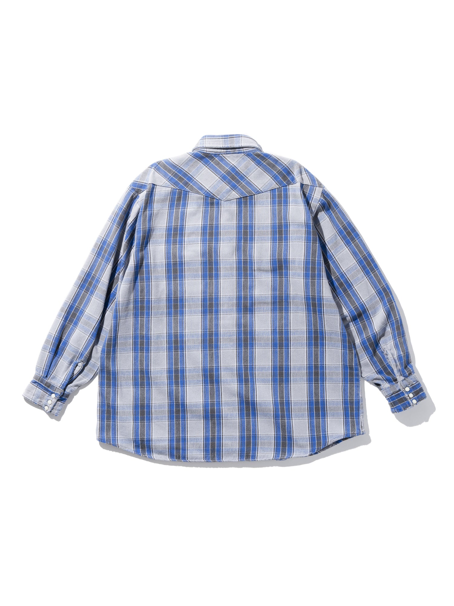 FJ select / WORKN SPORT / BLUEチェックウエスタンネルシャツ