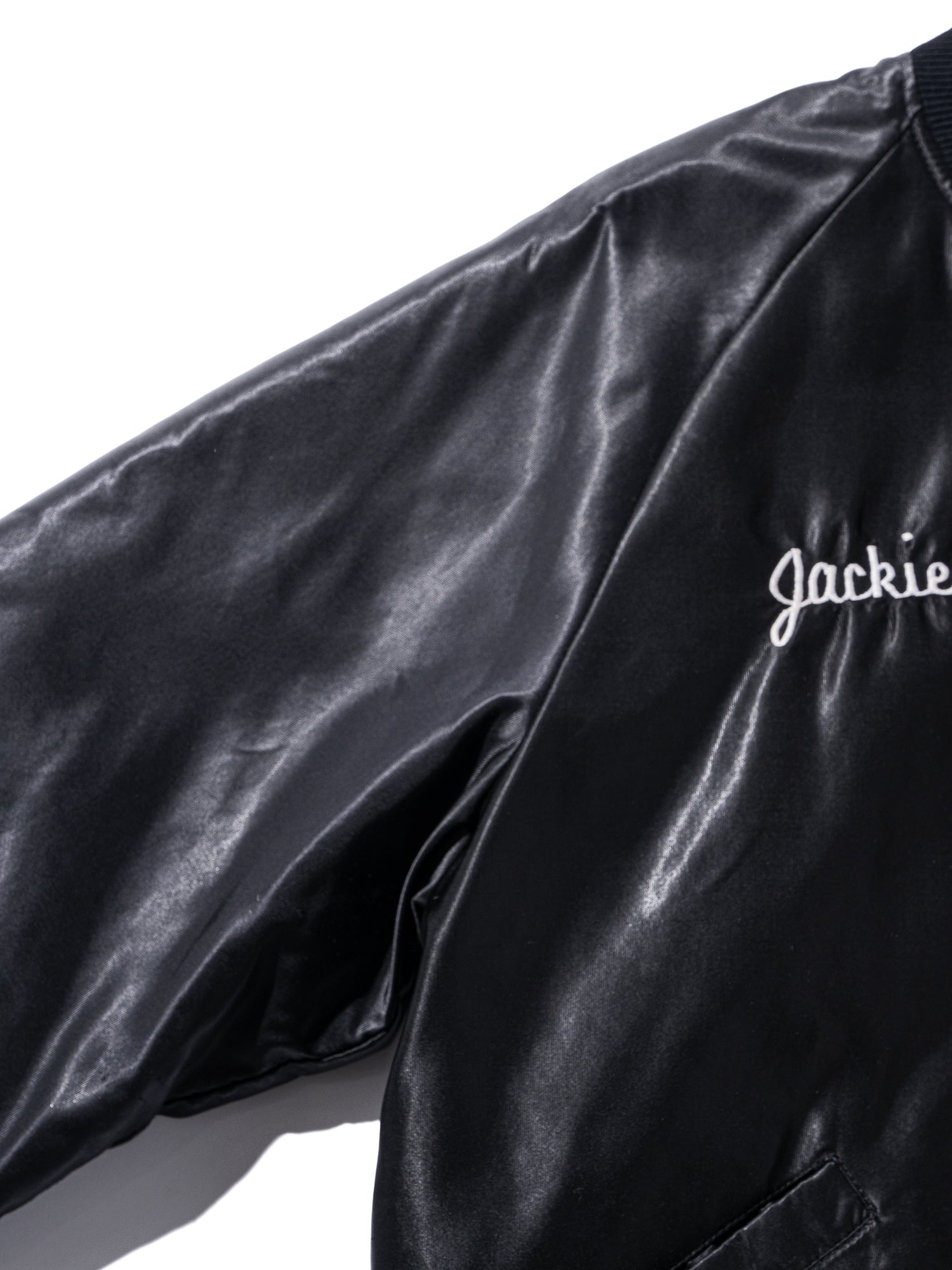 FJ select / BLACK VARCITY JACKET