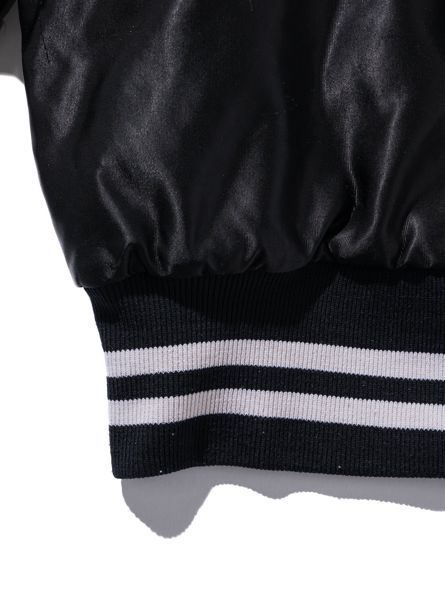 FJ select / BLACK VARCITY JACKET