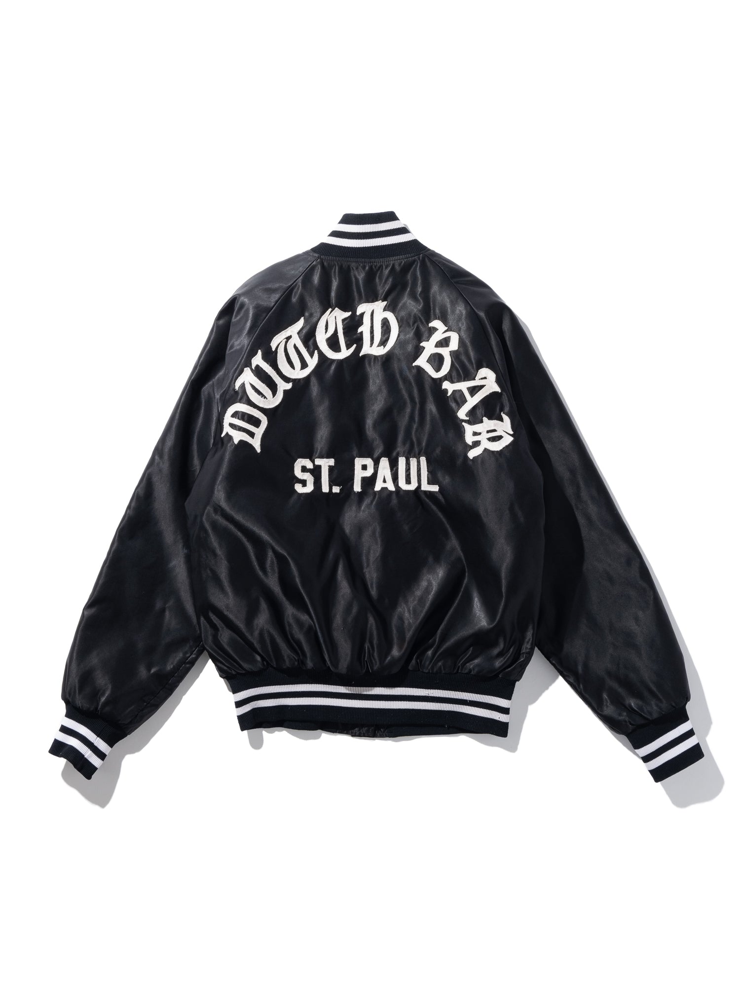 FJ select / BLACK VARCITY JACKET