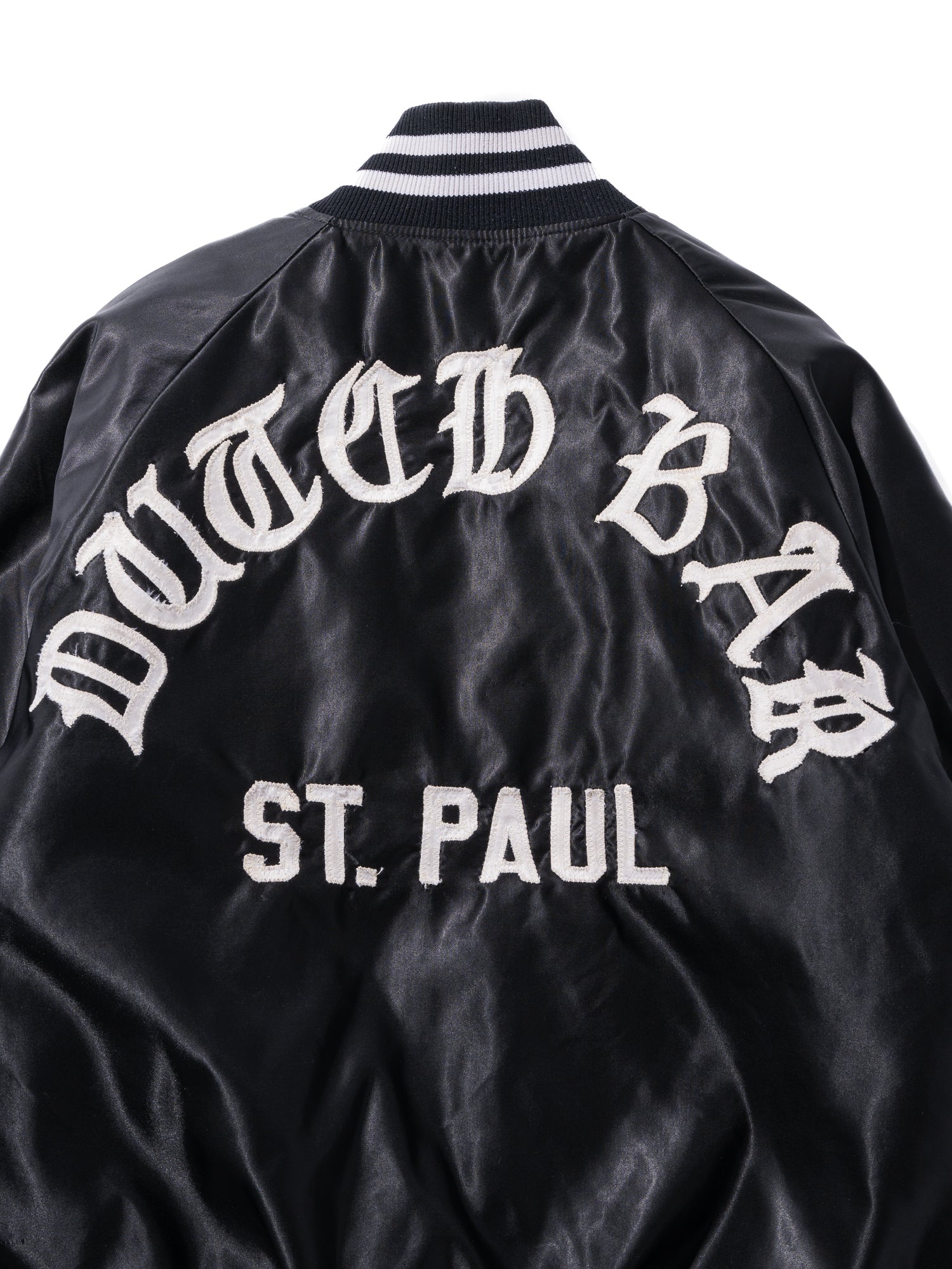 FJ select / BLACK VARCITY JACKET