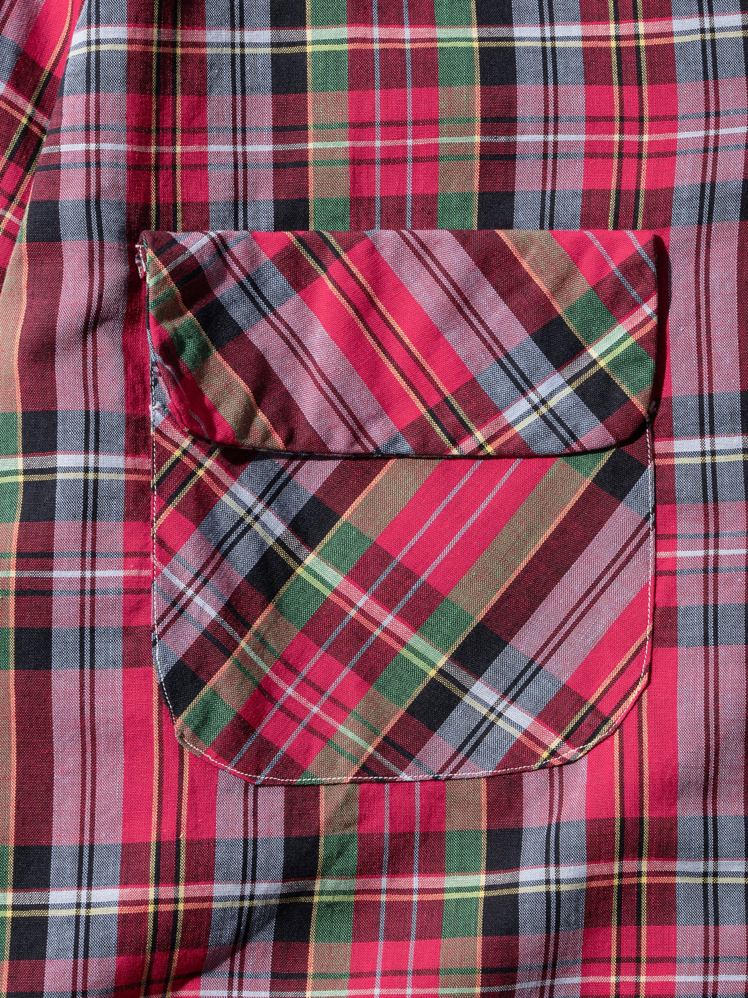 NorMo Vintage / 60's  70's "H BAR C" RED CHECK OPEN COLLAR SHIRTS