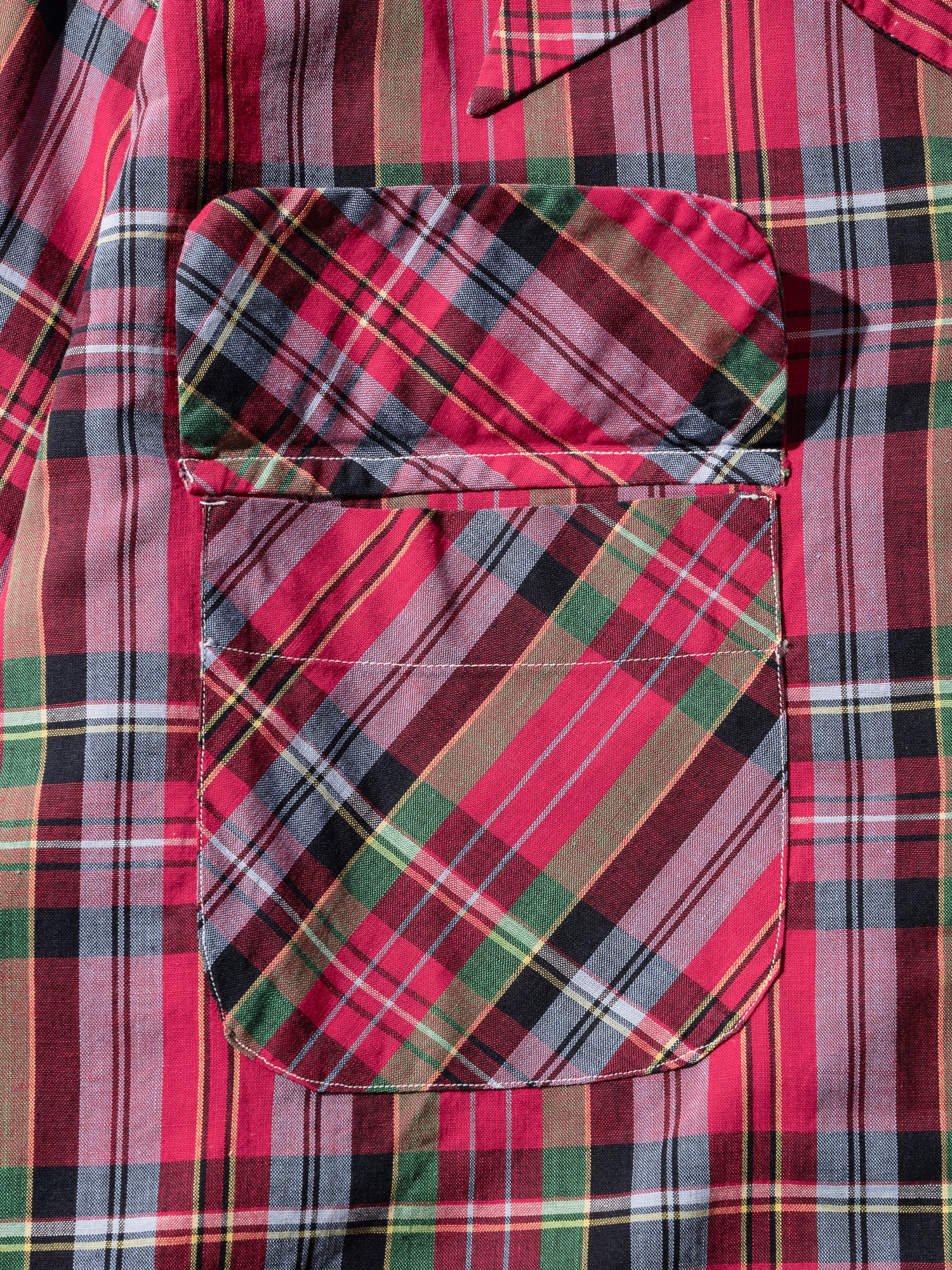 NorMo Vintage / 60's  70's "H BAR C" RED CHECK OPEN COLLAR SHIRTS
