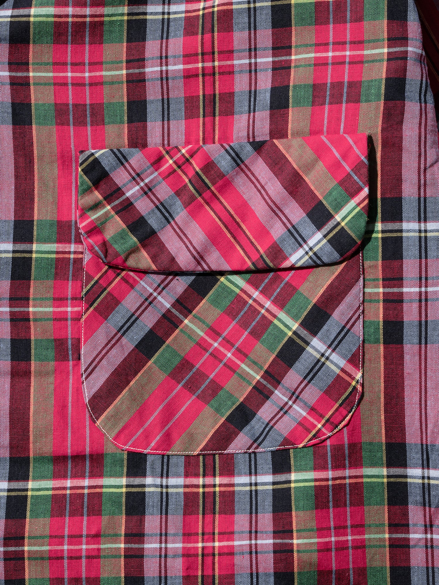 NorMo Vintage / 60's  70's "H BAR C" RED CHECK OPEN COLLAR SHIRTS