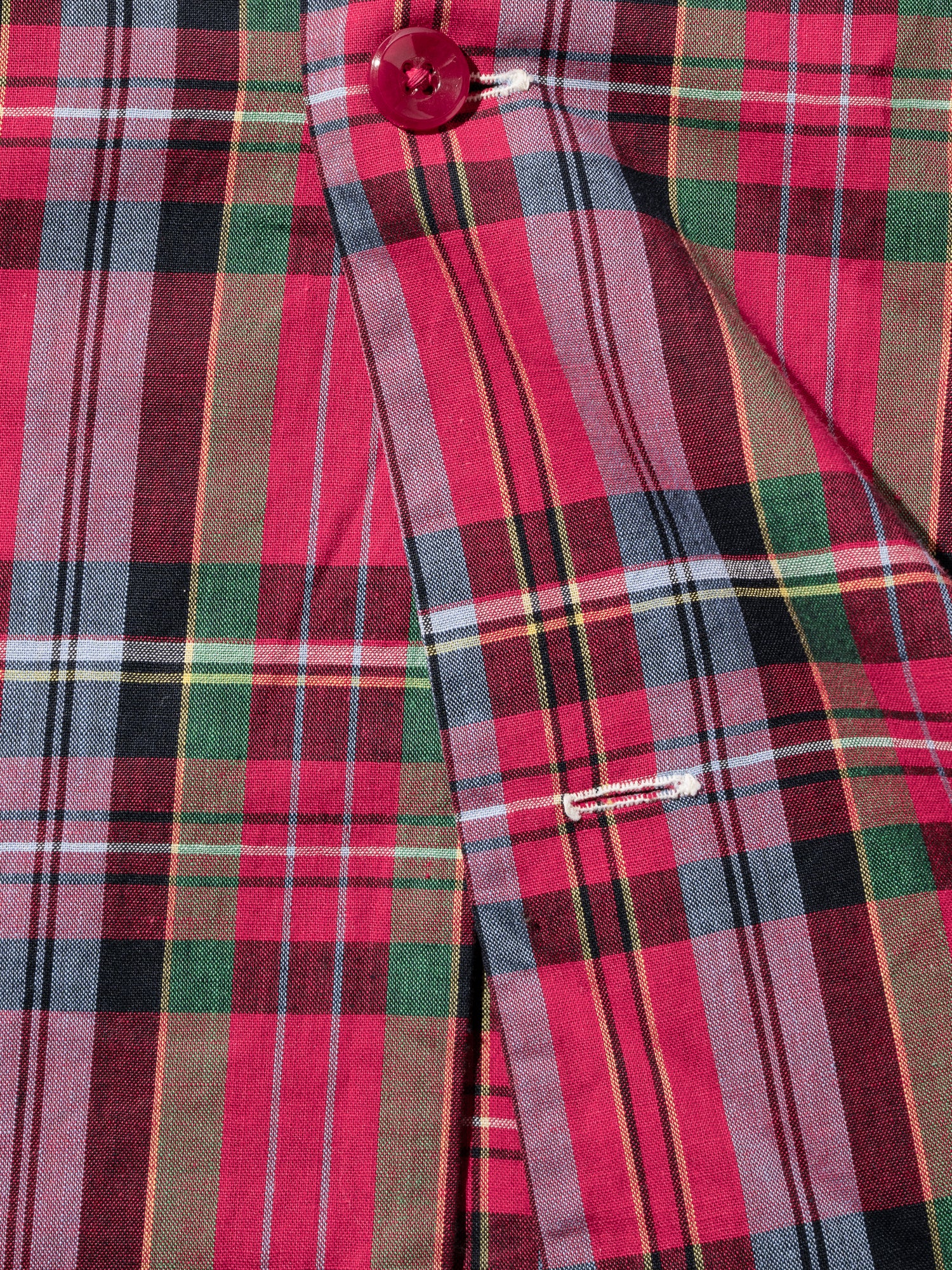 NorMo Vintage / 60's  70's "H BAR C" RED CHECK OPEN COLLAR SHIRTS