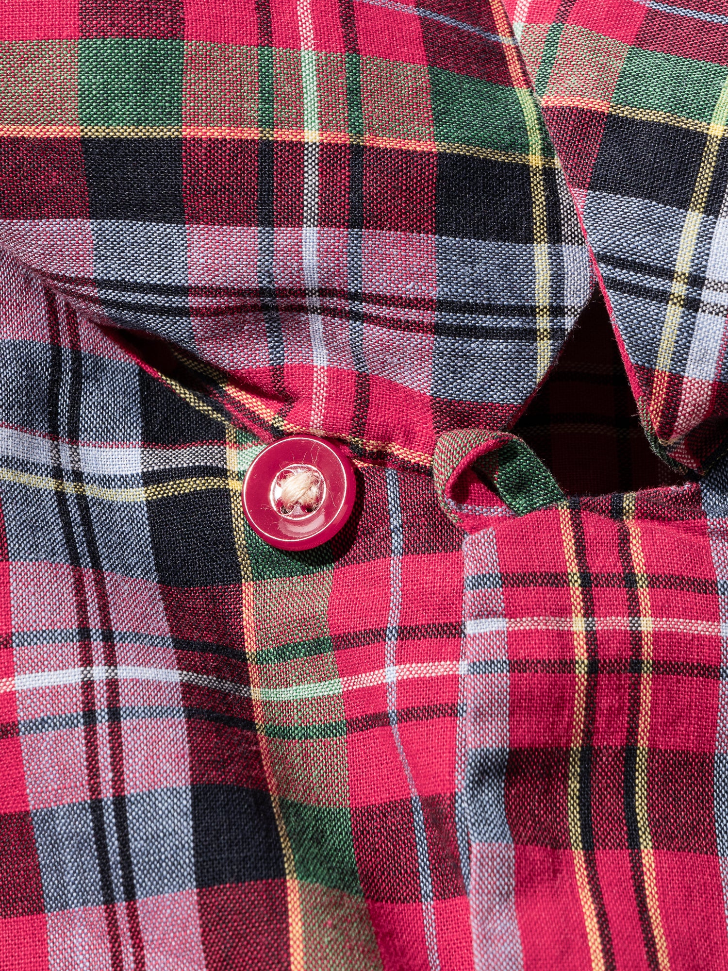 NorMo Vintage / 60's  70's "H BAR C" RED CHECK OPEN COLLAR SHIRTS