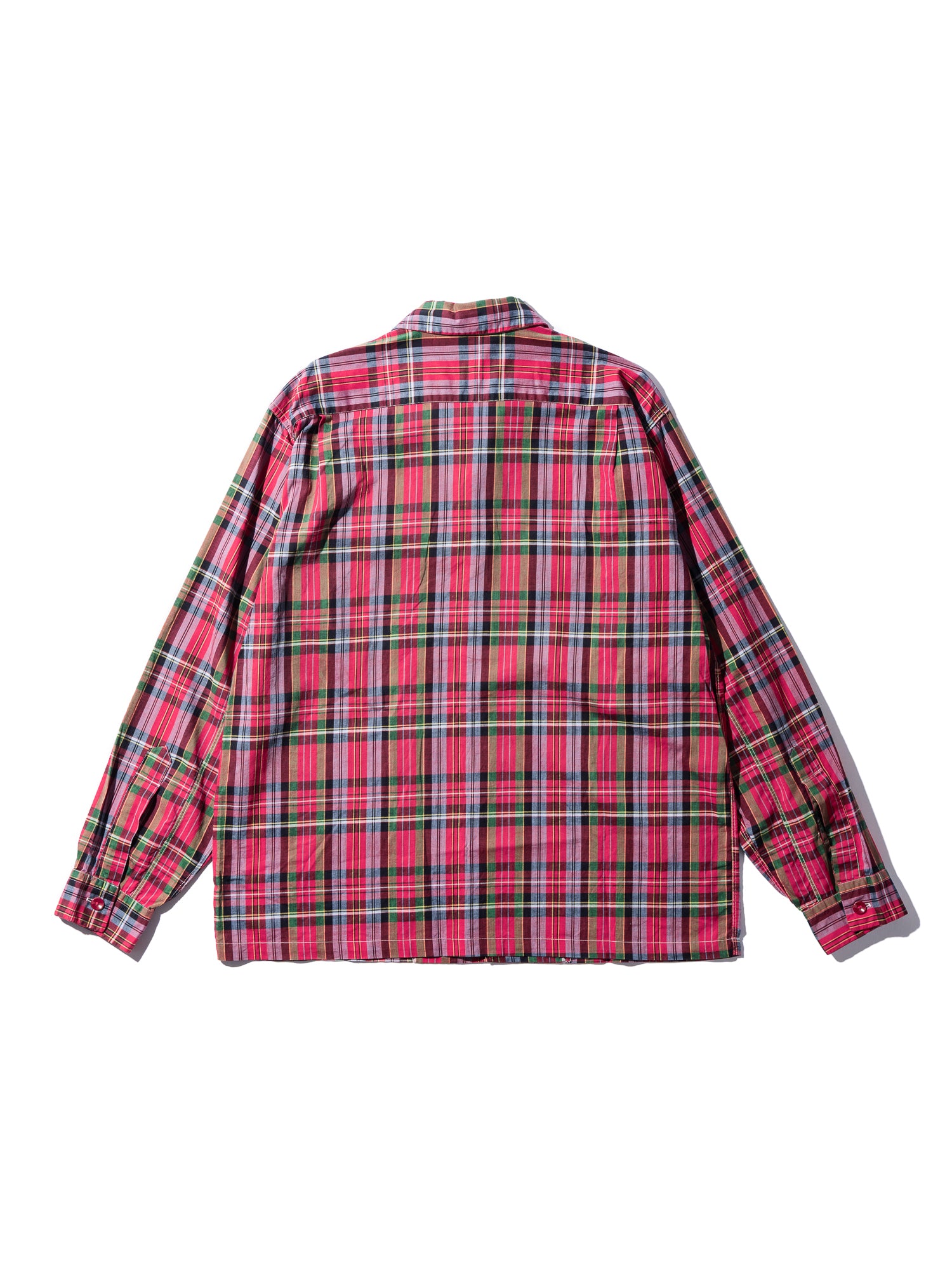 NorMo Vintage / 60's  70's "H BAR C" RED CHECK OPEN COLLAR SHIRTS