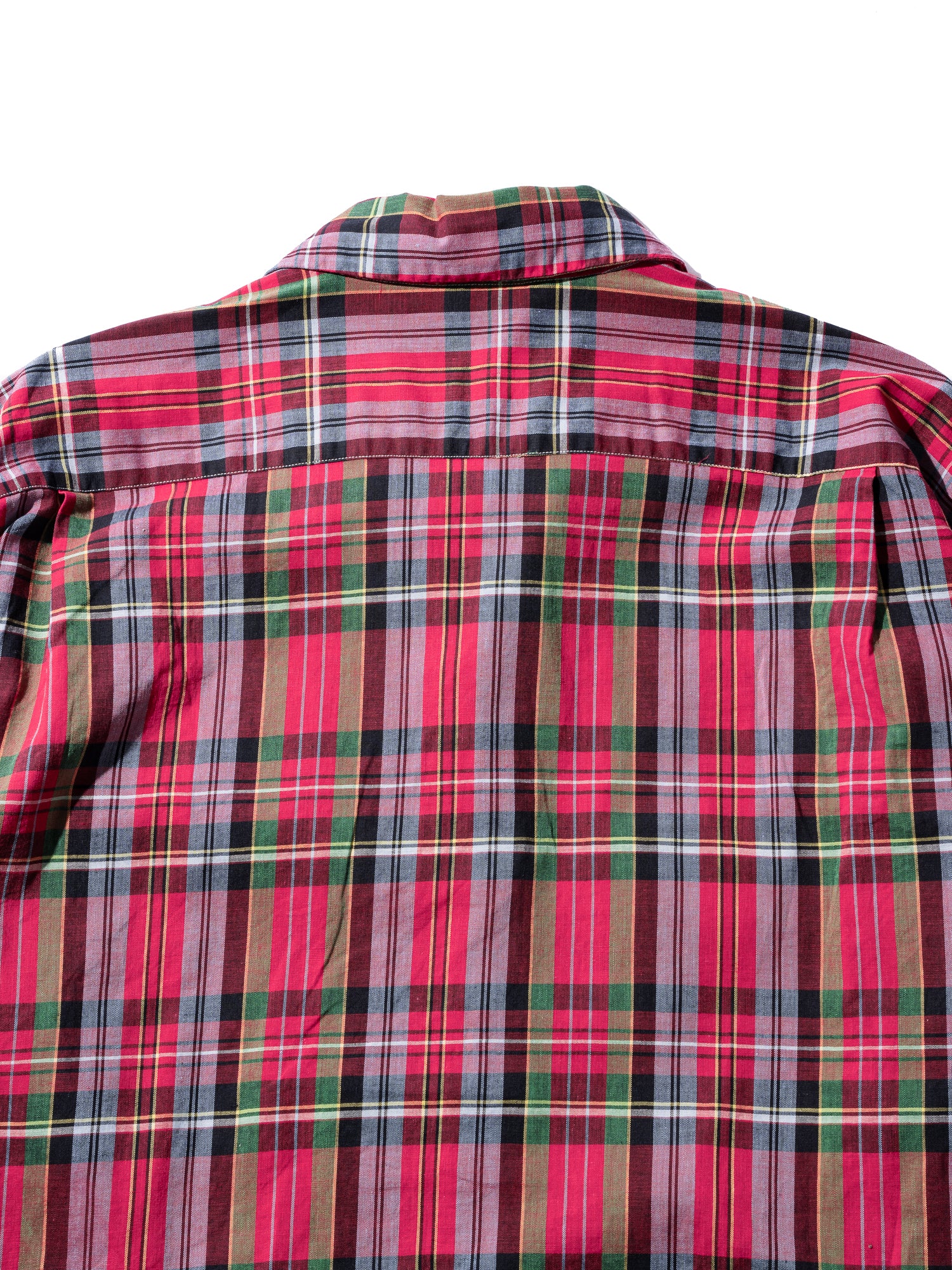 NorMo Vintage / 60's  70's "H BAR C" RED CHECK OPEN COLLAR SHIRTS