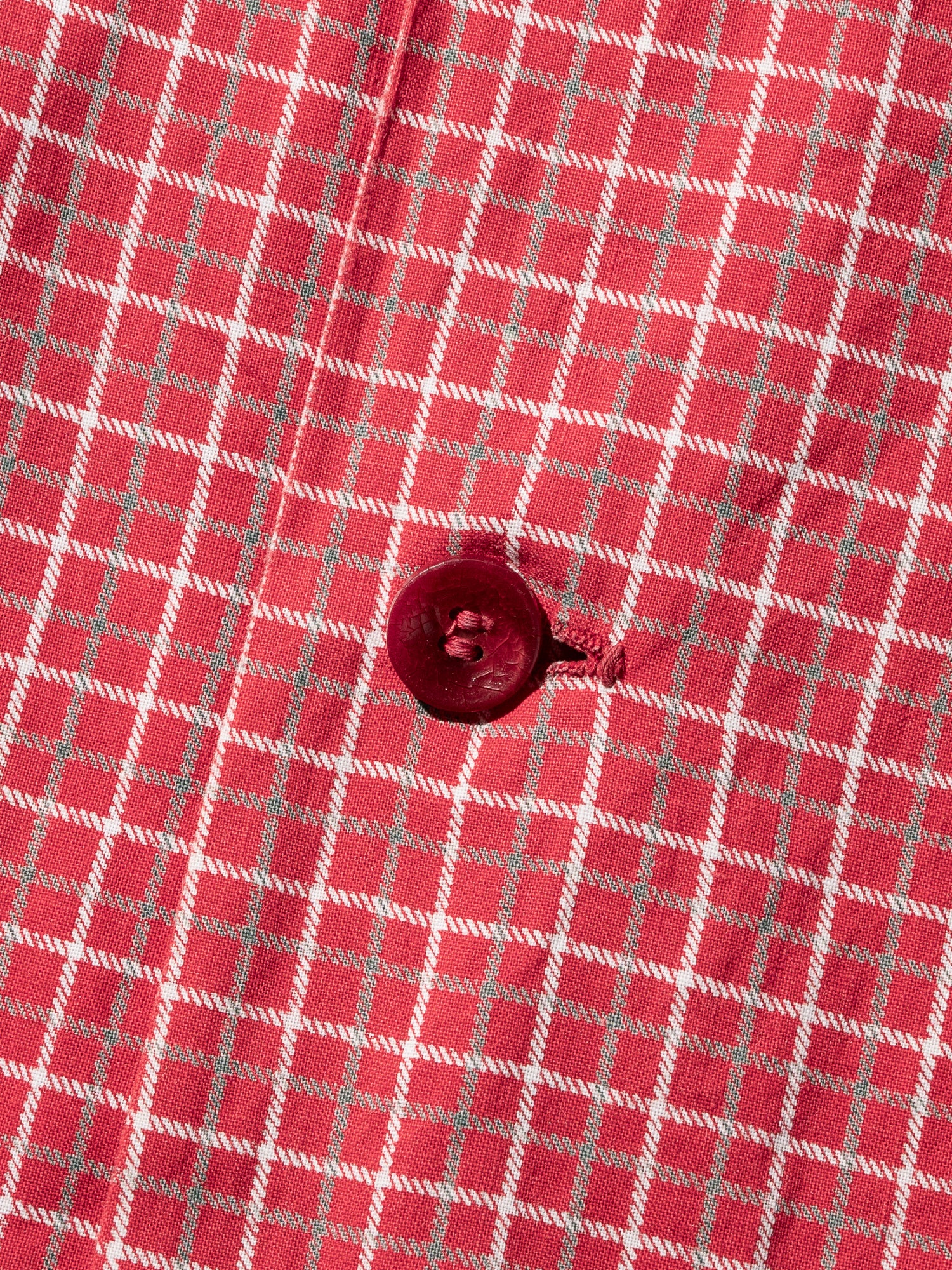NorMo Vintage / 50's  60's "TOWNCRAFT" RED CHECK OPEN COLLAR SHIRTS SIZE XL