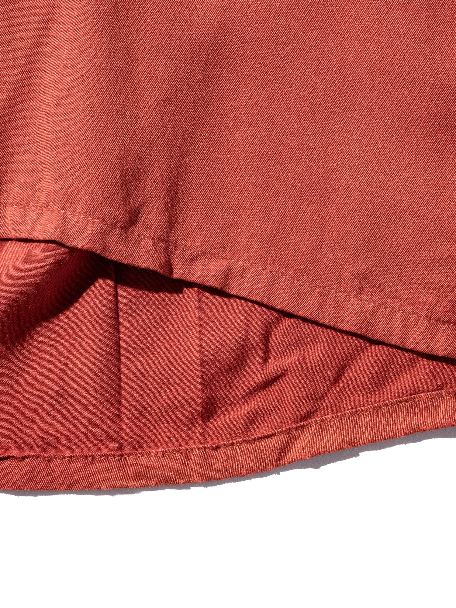 NorMo Vintage / 50's  60's "PILGRIM" RED OPEN COLLAR RAYON SHIRTS SIZE XL