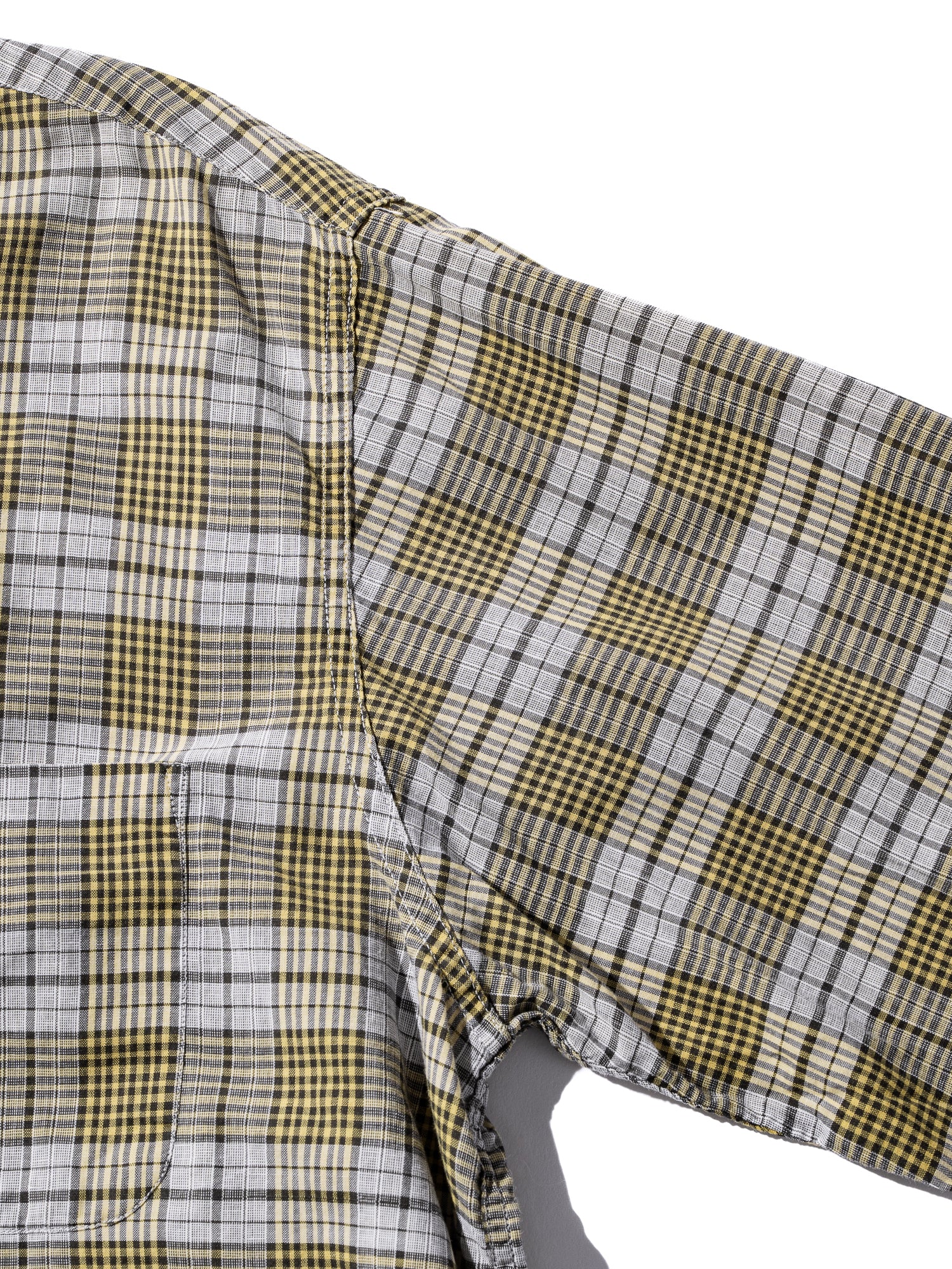 NorMo Vintage / 50's  60's "IVY LEAGUE FASHONED" YELLOW CHECK BD SHIRTS SIZE L SANFORIZED