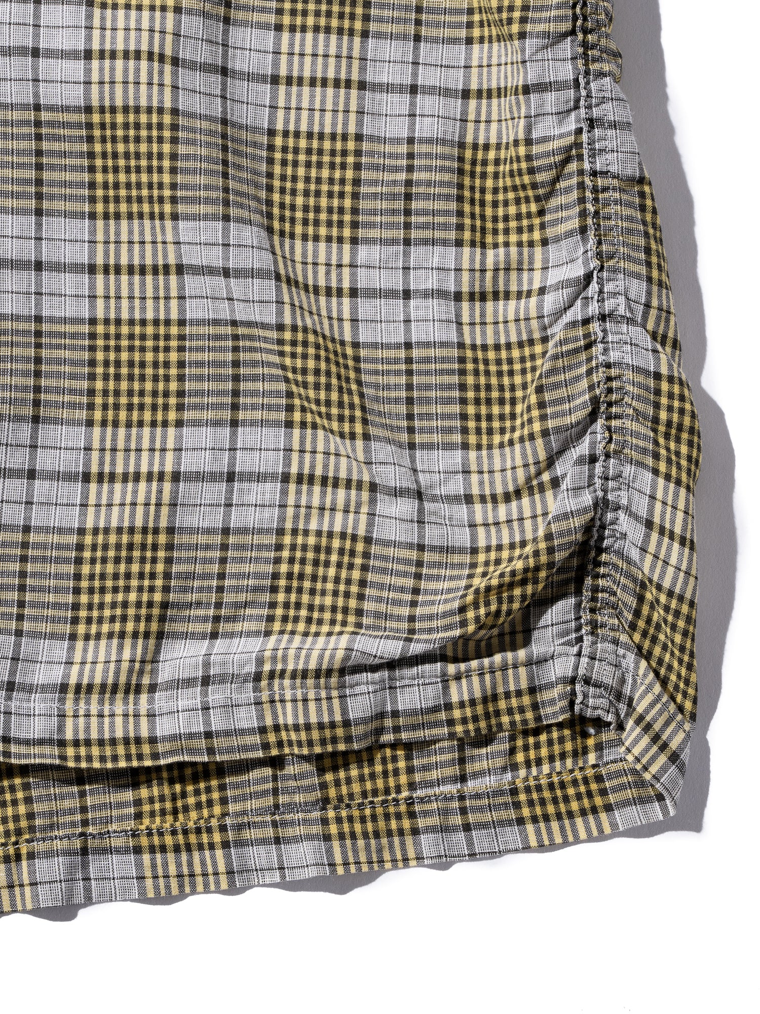 NorMo Vintage / 50's  60's "IVY LEAGUE FASHONED" YELLOW CHECK BD SHIRTS SIZE L SANFORIZED