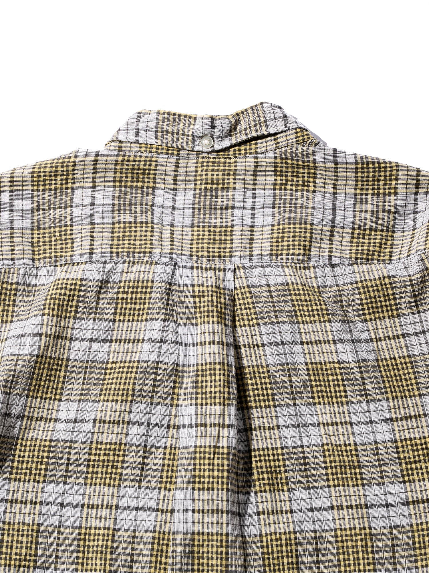 NorMo Vintage / 50's  60's "IVY LEAGUE FASHONED" YELLOW CHECK BD SHIRTS SIZE L SANFORIZED