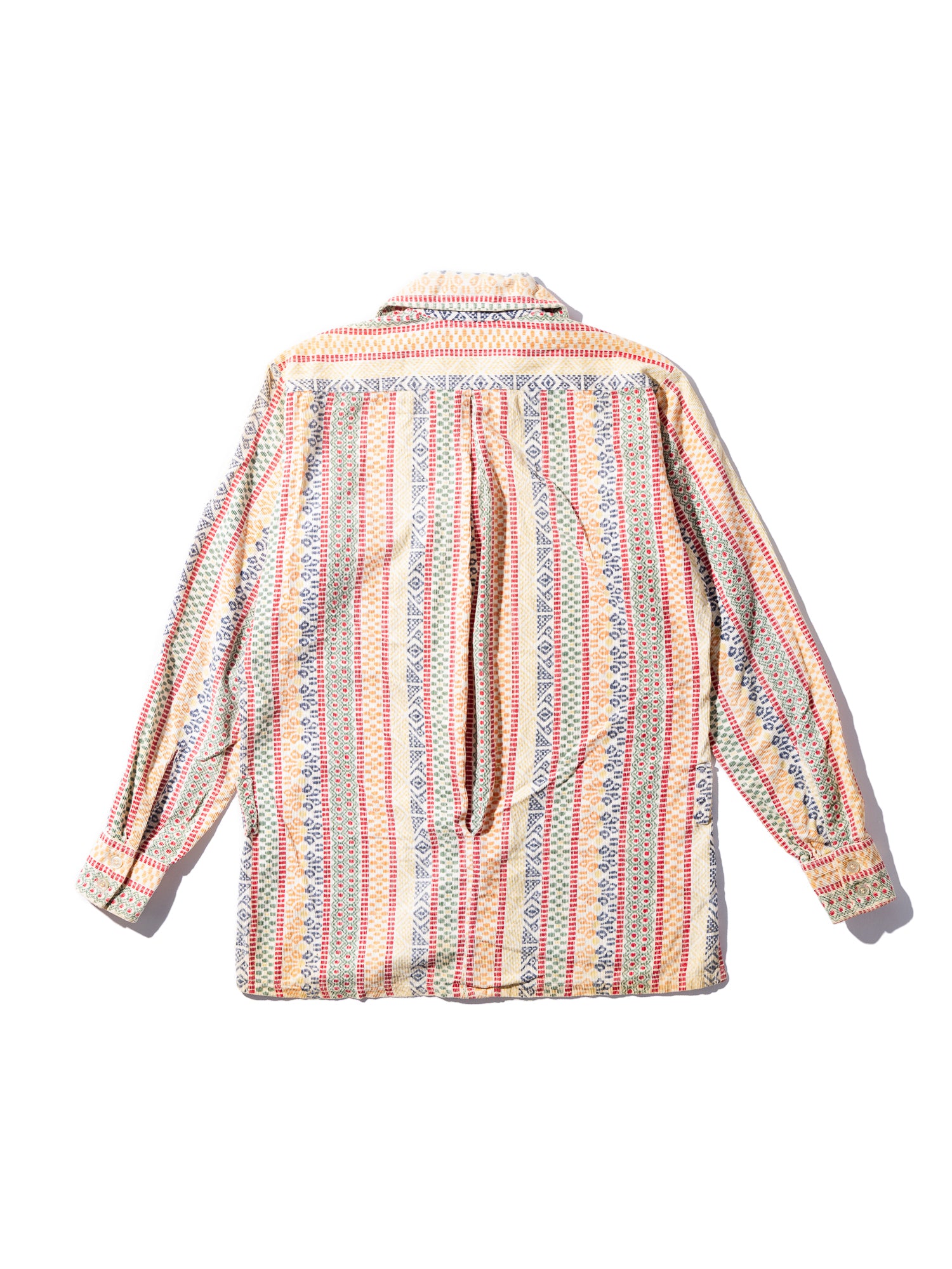 NorMo Vintage / 60's  70's "CONTOURED SILHOUETTE" PATTARN PRINT CORDUROY SIZE M