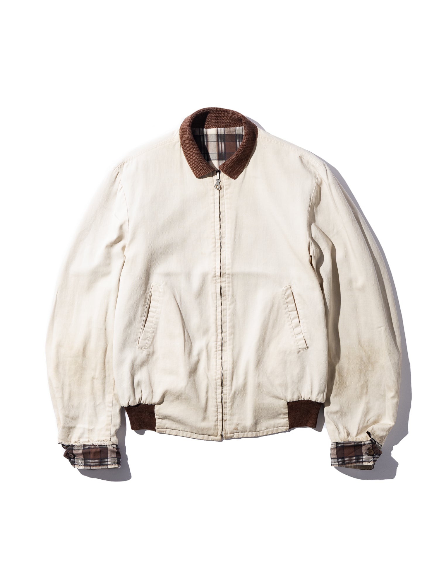 NorMo Vintage / 50's  60's REVERSIBLE JK BRN チェック×無地