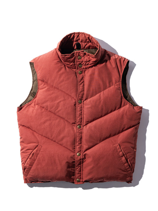 NorMo Vintage / 60's 70's "WOOL RICH" DOWN VEST ORG SIZE M T/C 60/40CLOTH OLD OUTDOOR