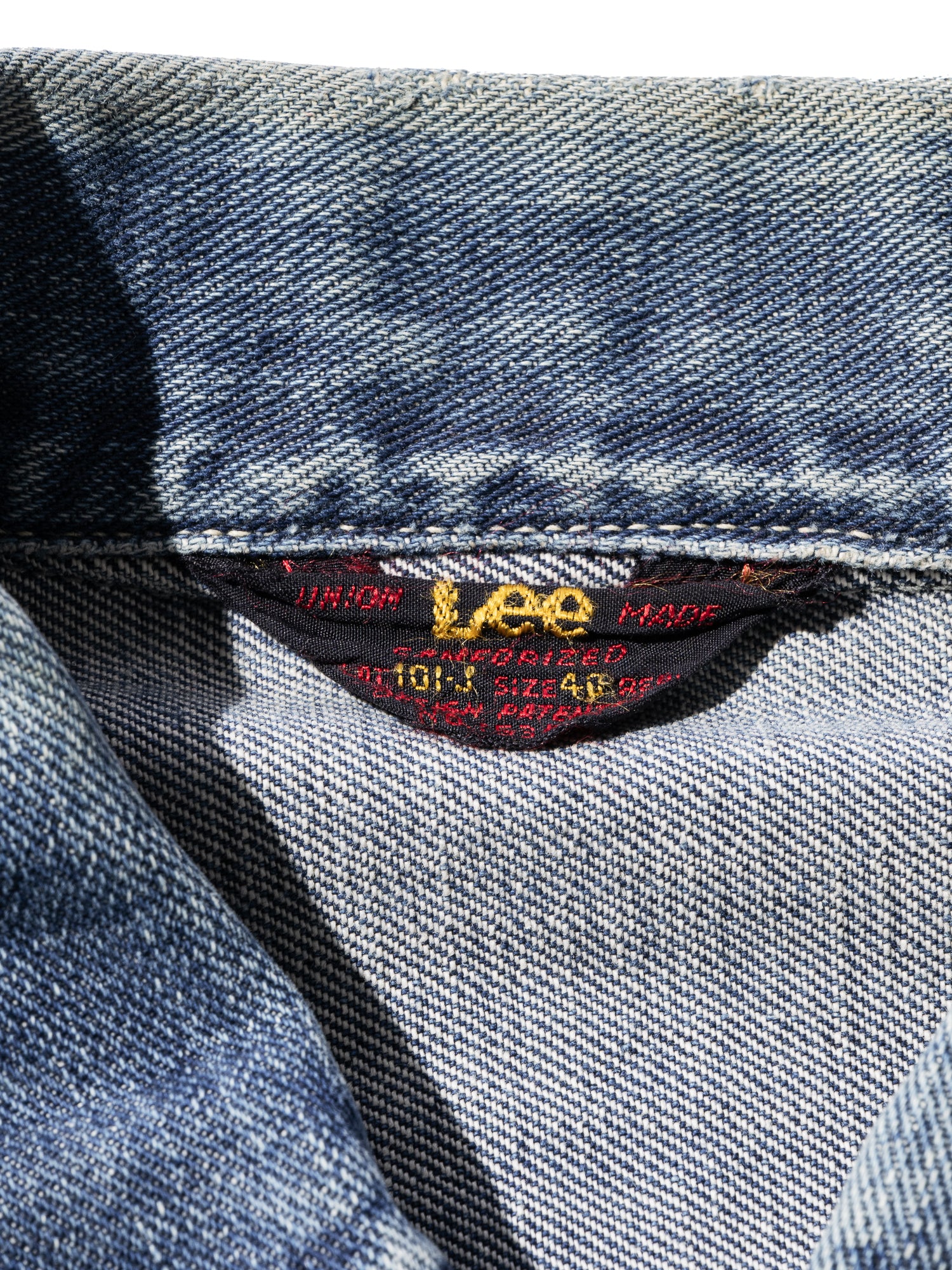 NorMo Vintage / 50's "LEE"101 J DENIM JK SIZE 40 三角赤TAB ユニオンチケット