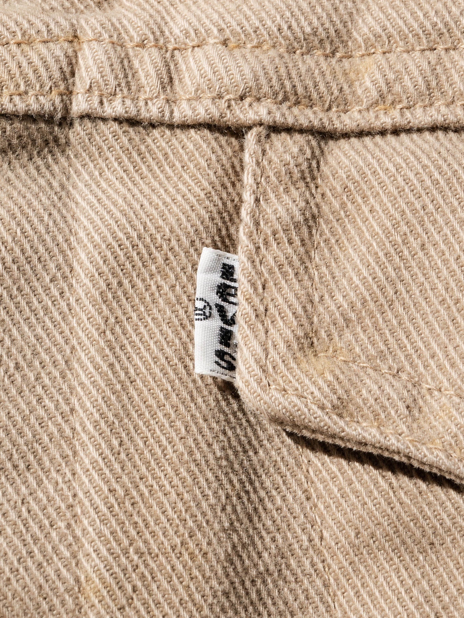 NorMo Vintage / 70's "LIEVI'S" TWILL JK BEG SIZE 44 シロTAB スモール"e"