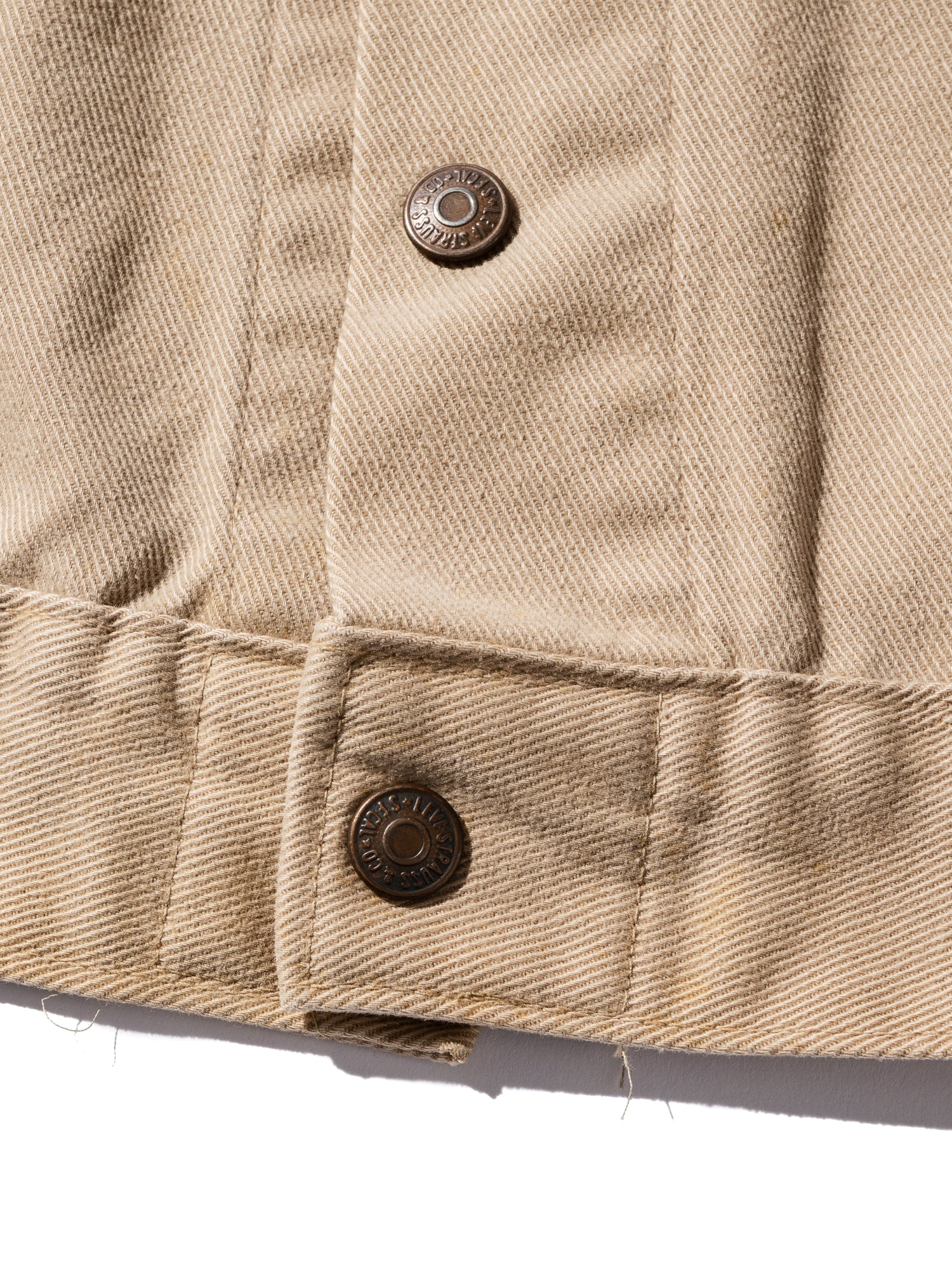 NorMo Vintage / 70's "LIEVI'S" TWILL JK BEG SIZE 44 シロTAB スモール"e"