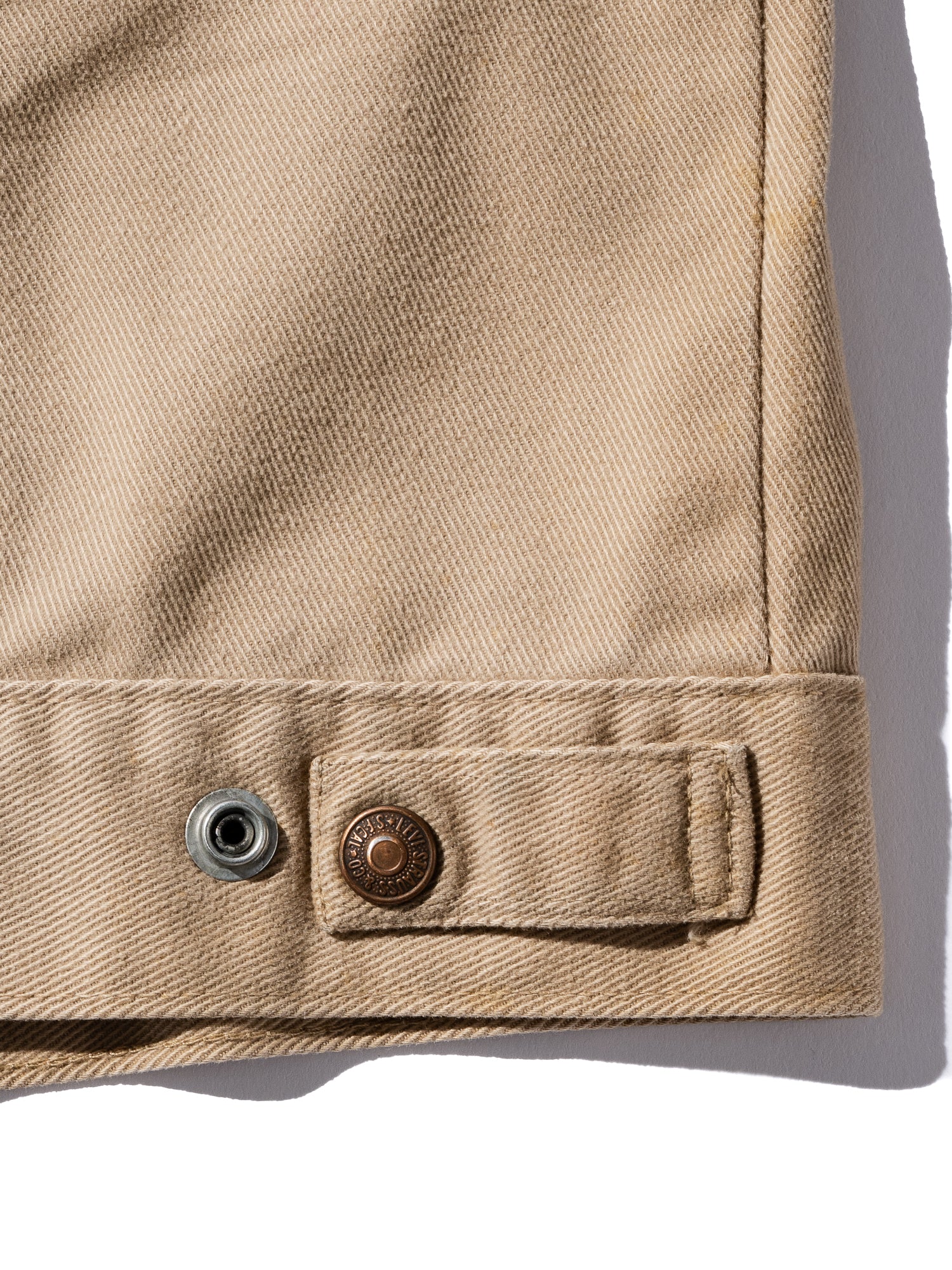 NorMo Vintage / 70's "LIEVI'S" TWILL JK BEG SIZE 44 シロTAB スモール"e"