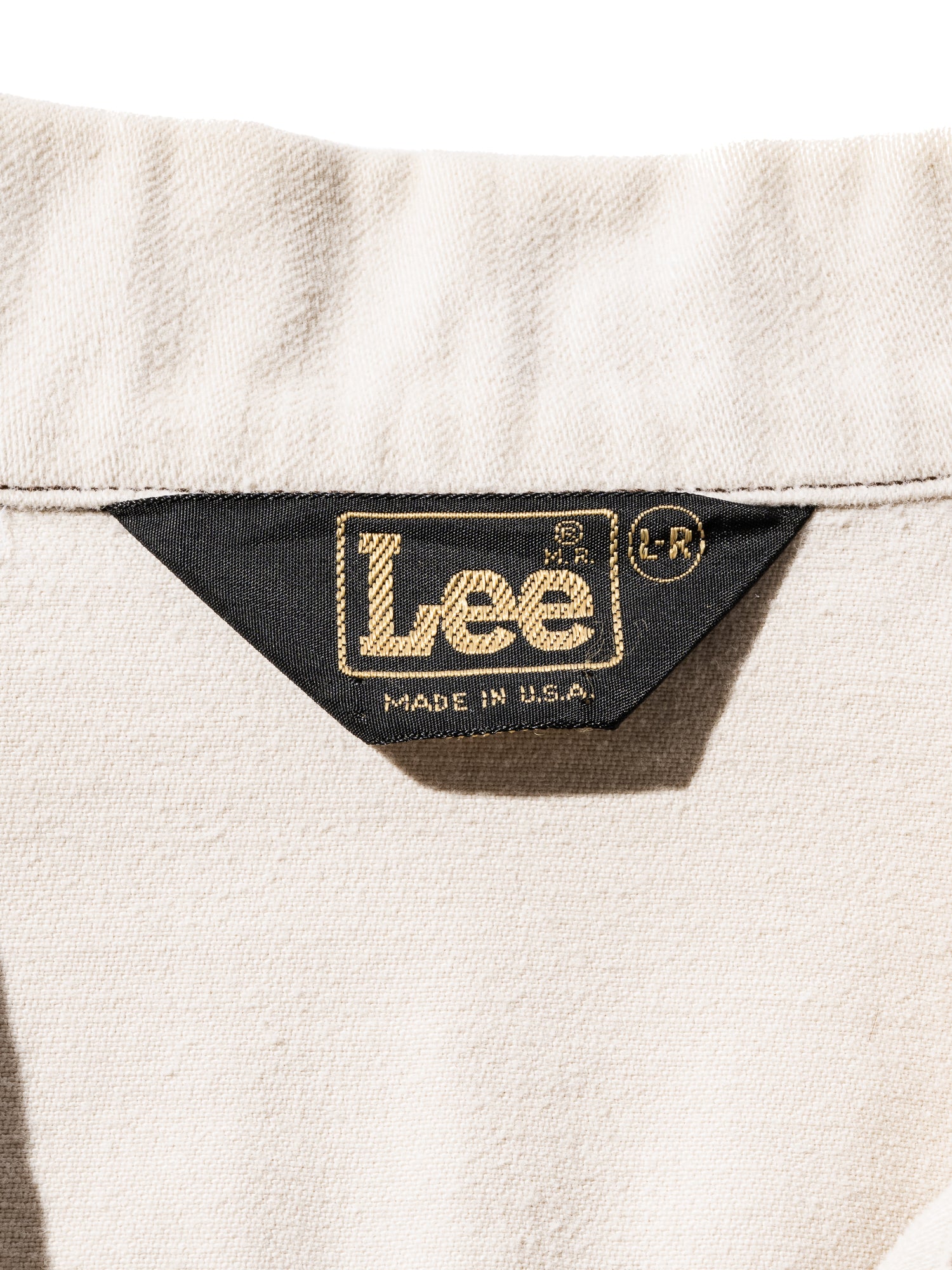 NorMo Vintage / 70's "LEE" PEACHSKIN JK BEG SIZE L-R MADE INUSA