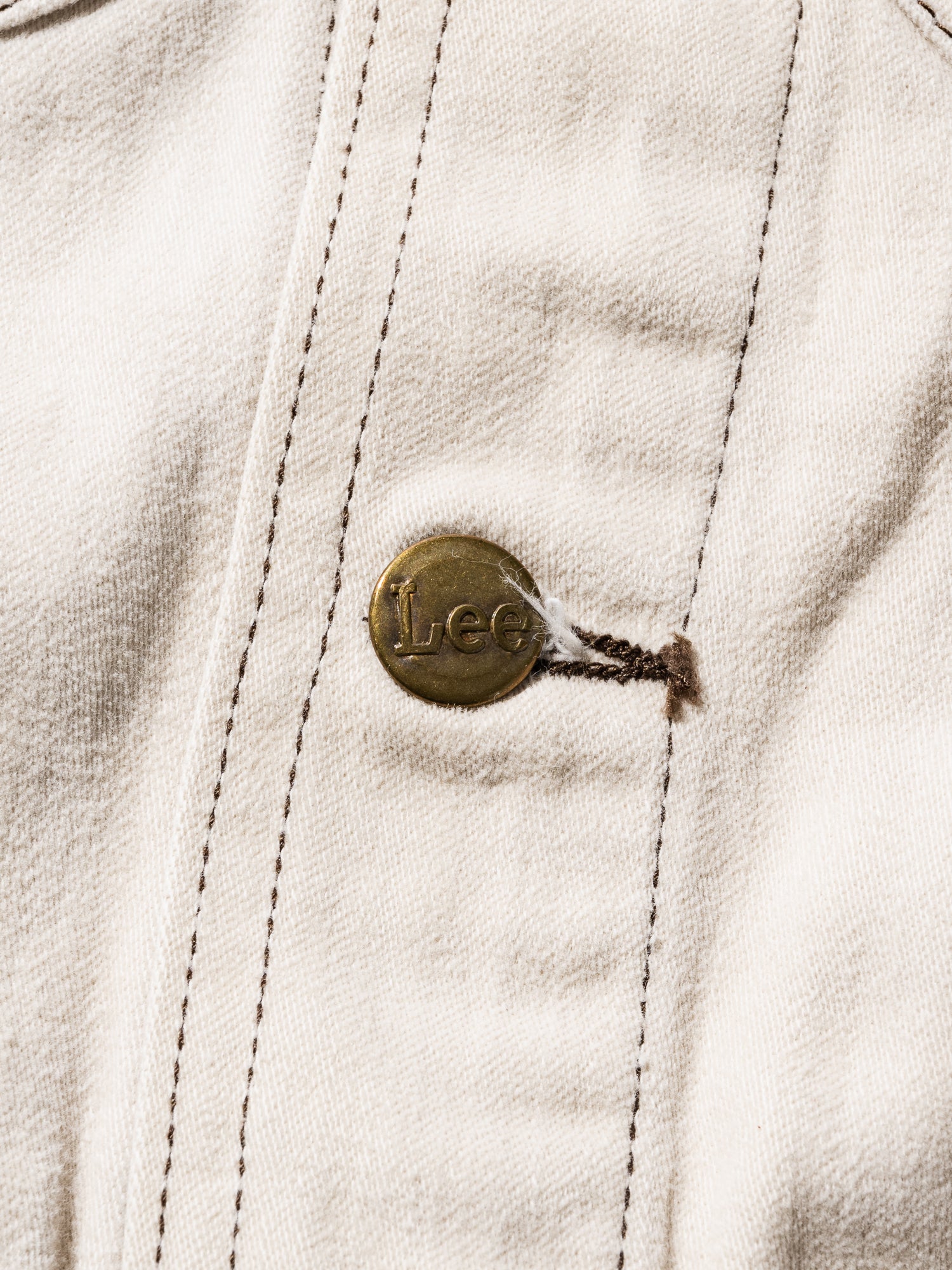 NorMo Vintage / 70's "LEE" PEACHSKIN JK BEG SIZE L-R MADE INUSA