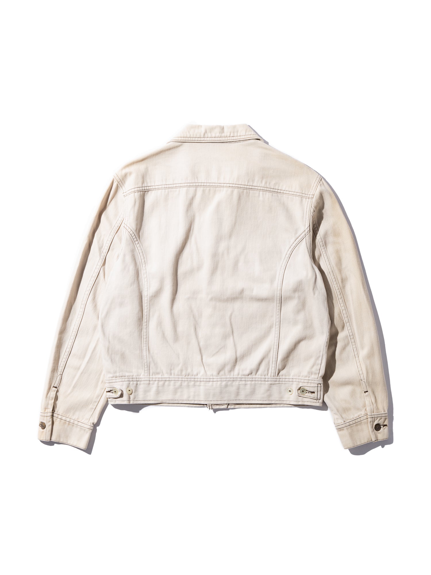 NorMo Vintage / 70's "LEE" PEACHSKIN JK BEG SIZE L-R MADE INUSA