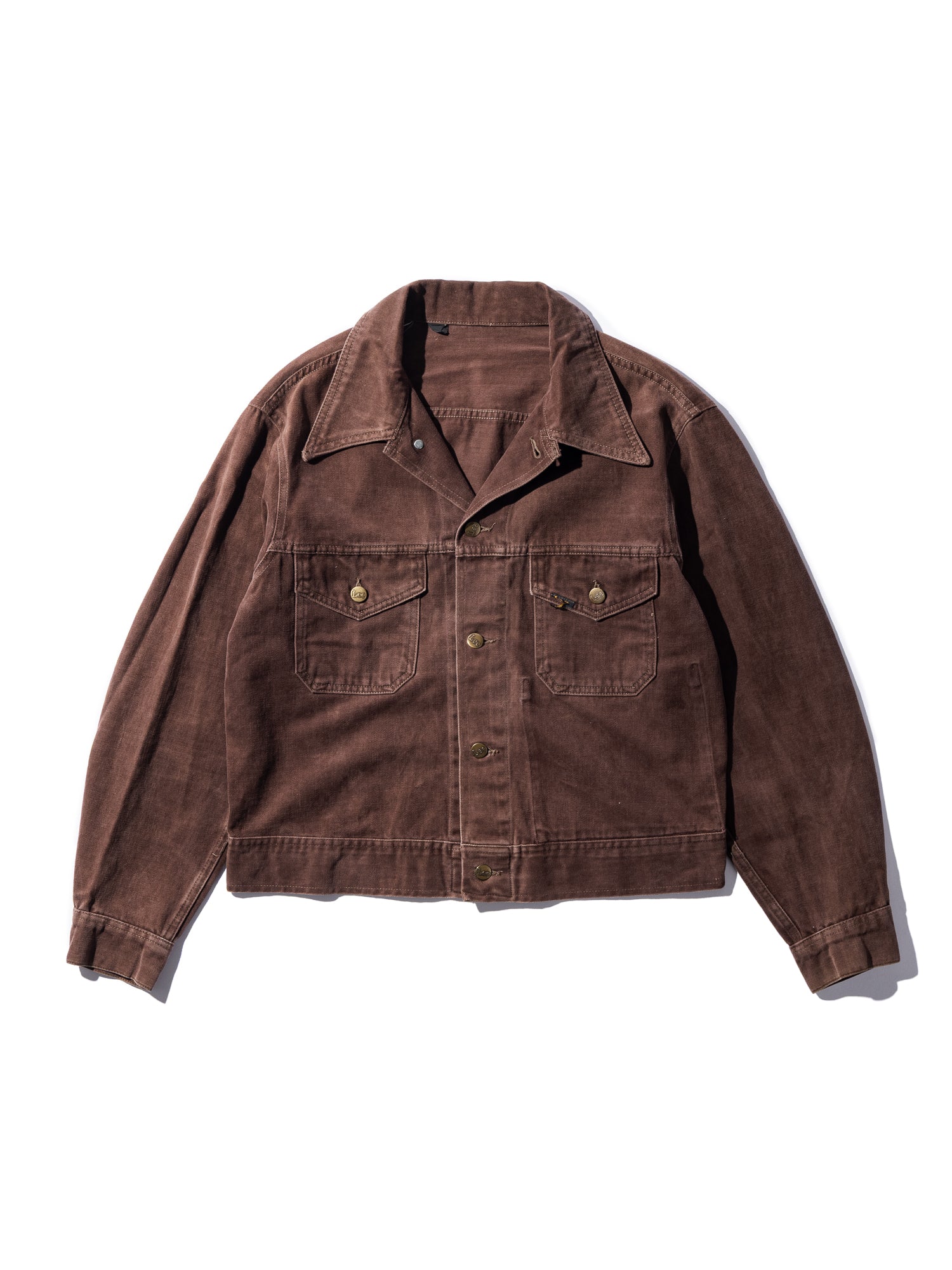NorMo Vintage / 70's "LEE" PEACH SKIN JK BRN