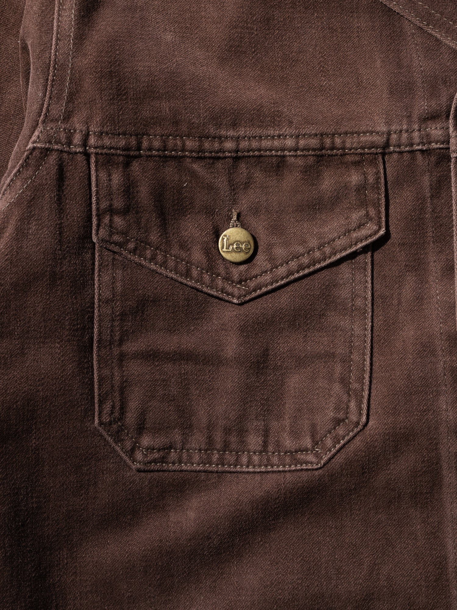 NorMo Vintage / 70's "LEE" PEACH SKIN JK BRN