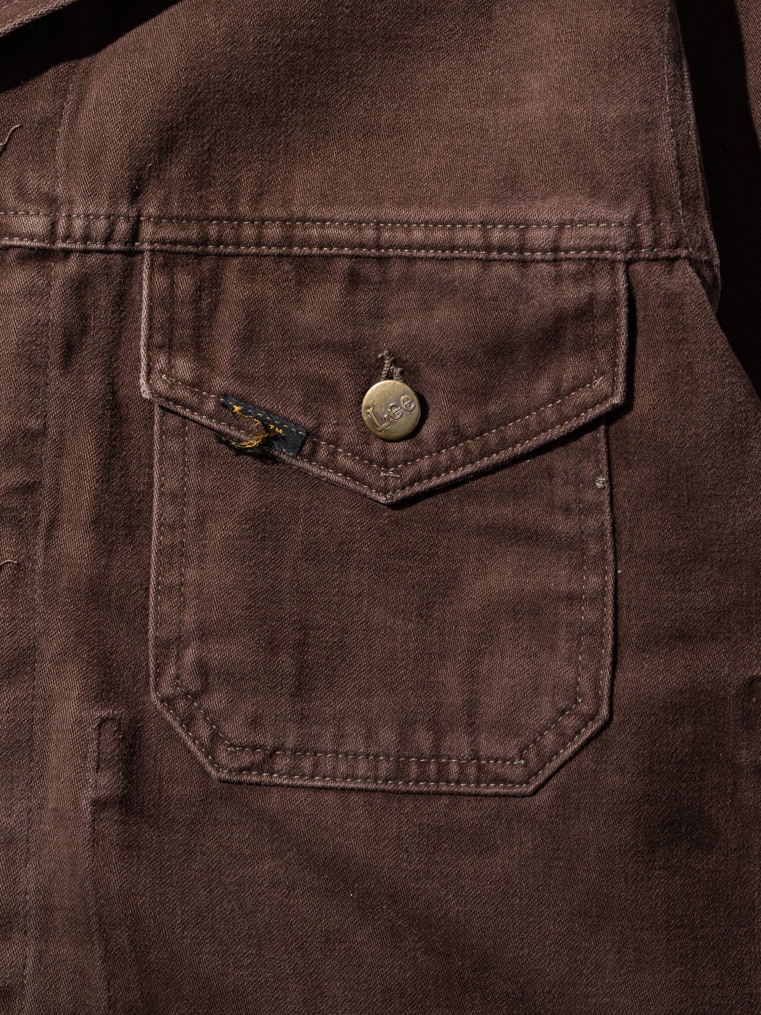 NorMo Vintage / 70's "LEE" PEACH SKIN JK BRN