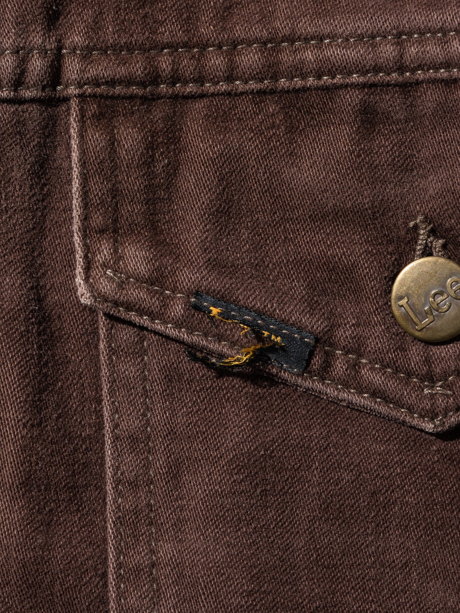 NorMo Vintage / 70's "LEE" PEACH SKIN JK BRN