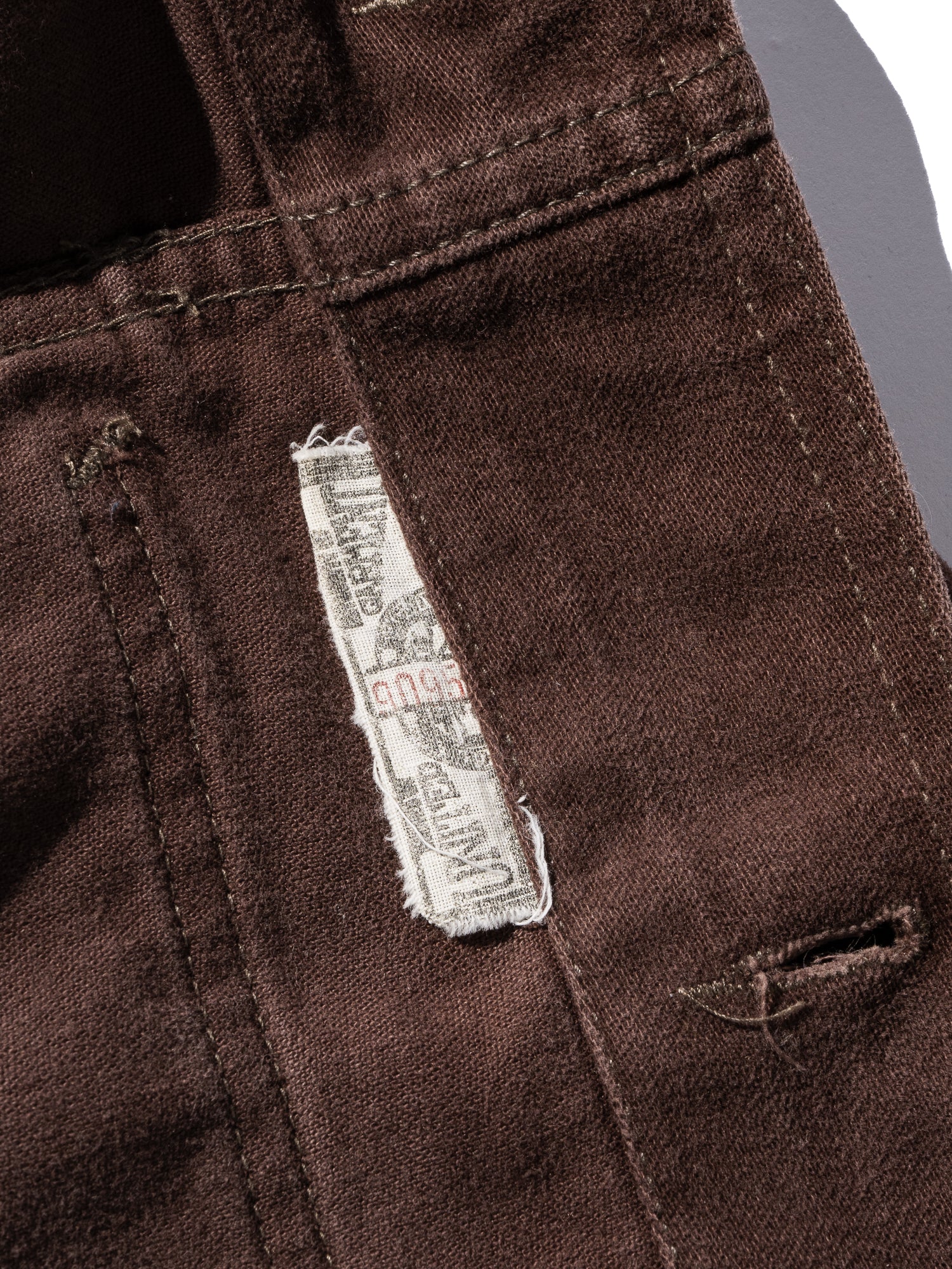 NorMo Vintage / 70's "LEE" PEACH SKIN JK BRN