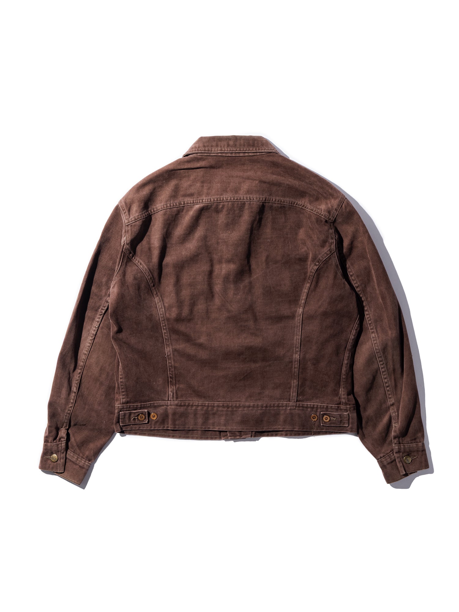 NorMo Vintage / 70's "LEE" PEACH SKIN JK BRN