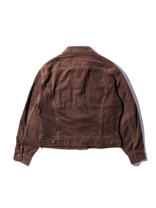 NorMo Vintage / 70's "LEE" PEACH SKIN JK BRN