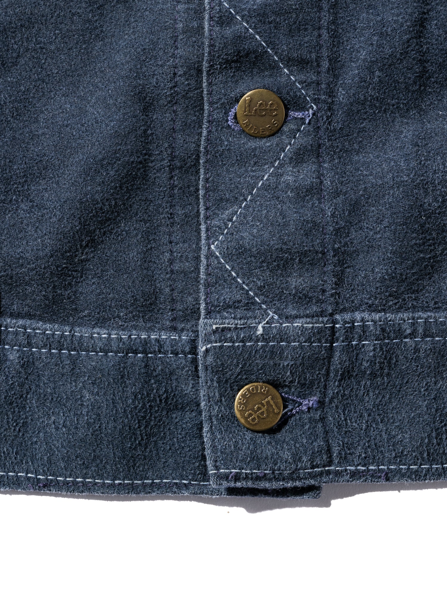 NorMo Vintage / 70's "LEE" RIDERS COTTON SUEDE JK NVY