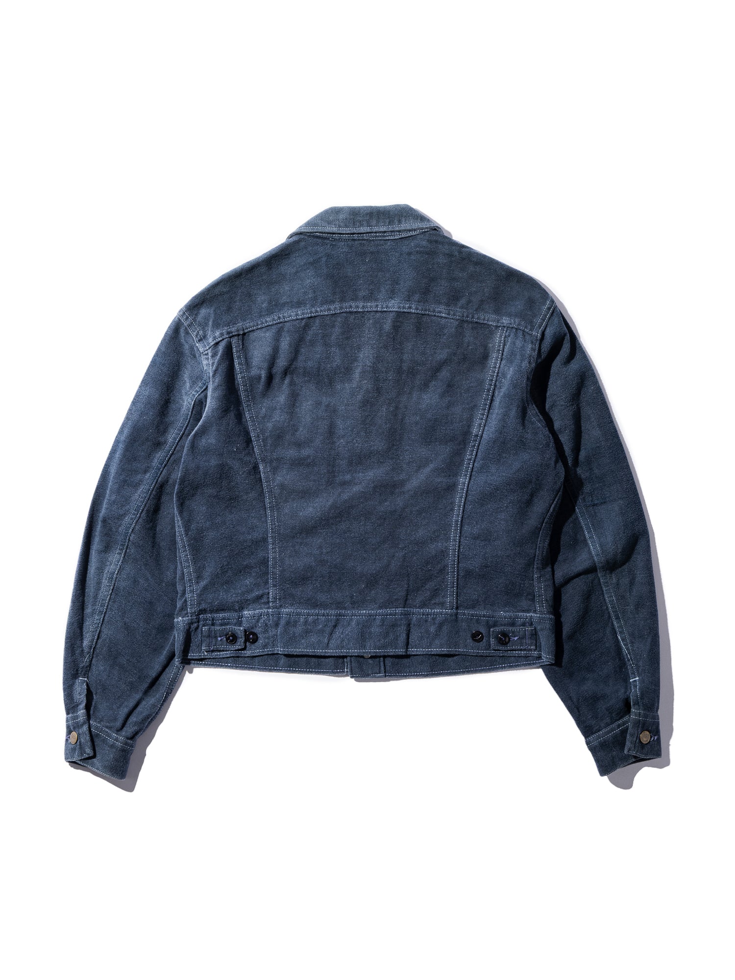 NorMo Vintage / 70's "LEE" RIDERS COTTON SUEDE JK NVY