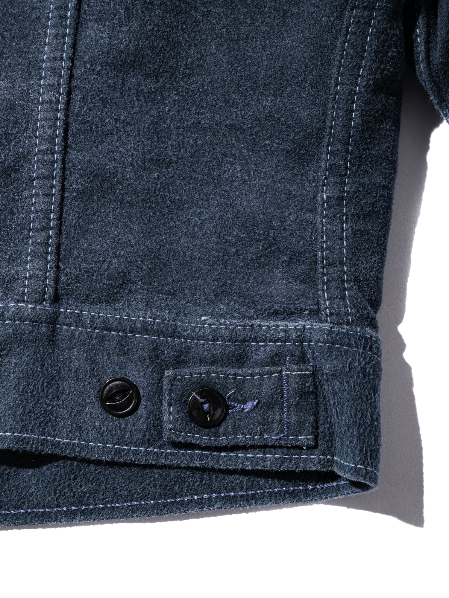 NorMo Vintage / 70's "LEE" RIDERS COTTON SUEDE JK NVY
