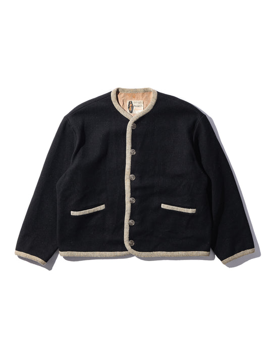 NorMo Vintage / 50's "PENNY'S" WOOL JK BLK SIZE L OLD LABEL SPORTS OUTER WEAR