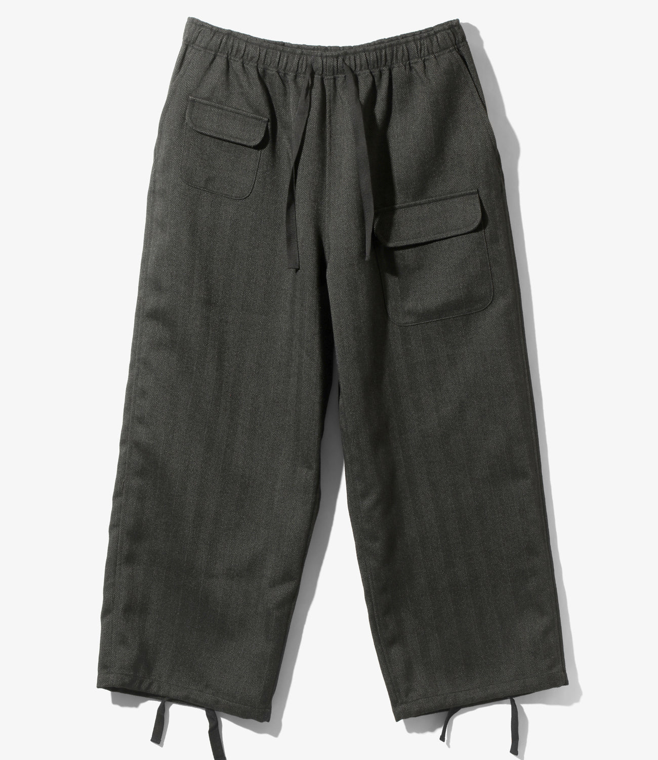 South2west8 / String Cuff Balloon Pant - Poly Herringbone