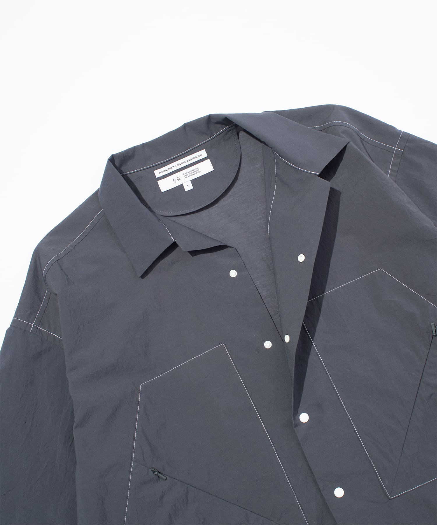 F/CE. / LIGHT WEIGHT OPEN COLLAR SHIRT
