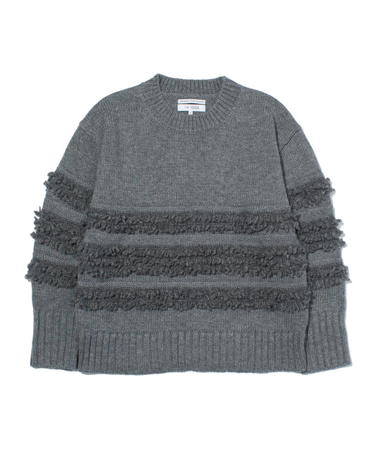 F/CE. / DUAL TEXTURE SHIFTED LINES KNIT